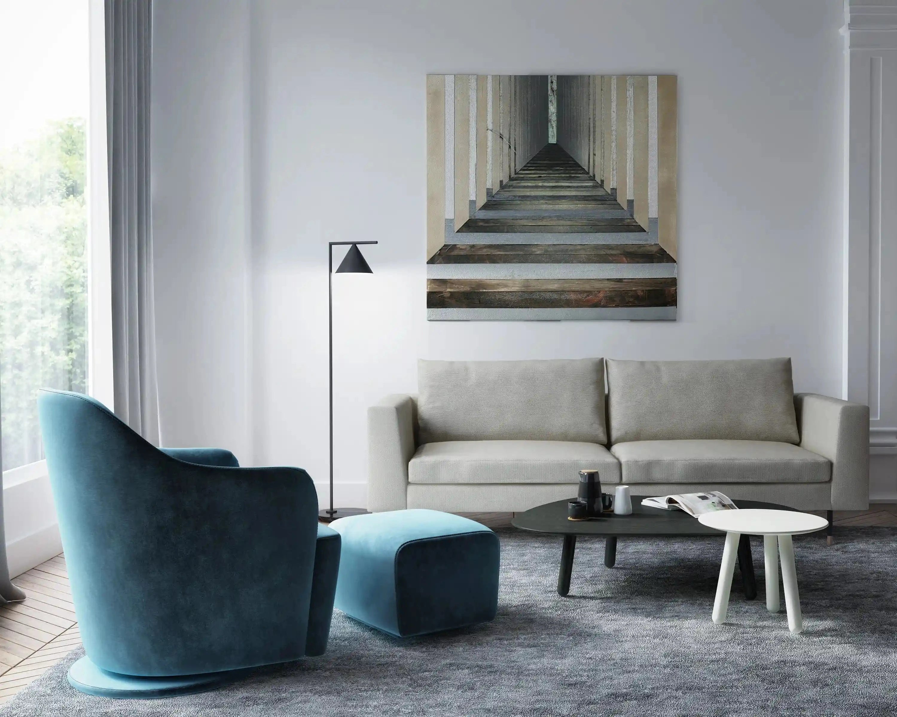 HUPPE ADELAIDE ROCKING OTTOMAN