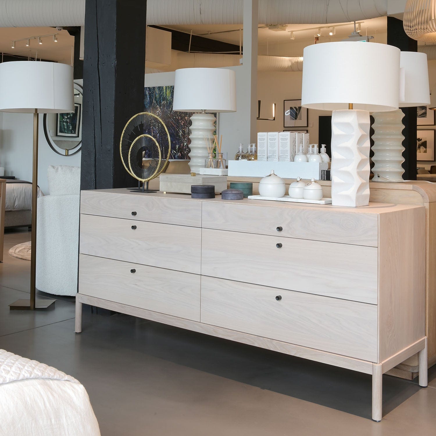 HUPPE LAWRENCE 6 DRAWER DRESSER