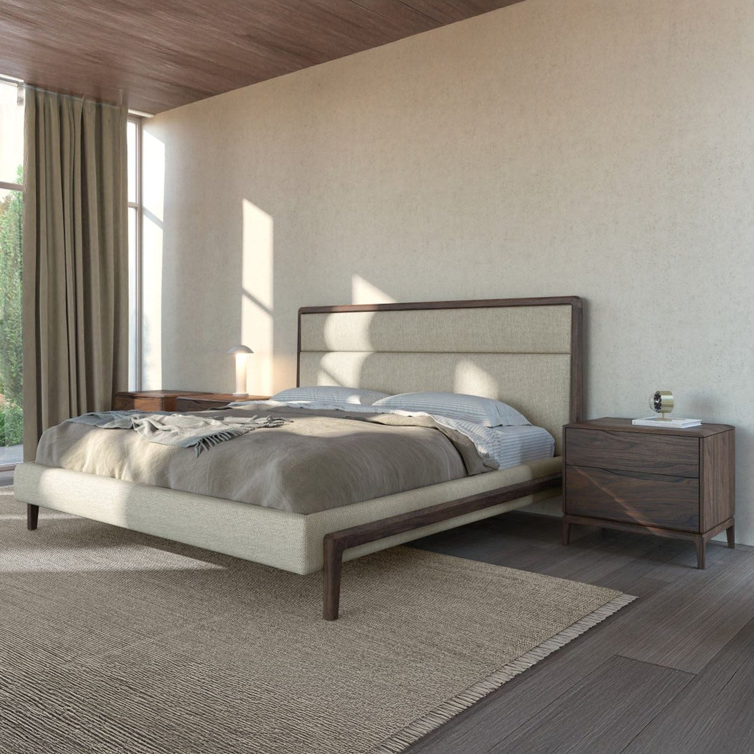 HUPPE RIVER BED WITH WOOD FRAME