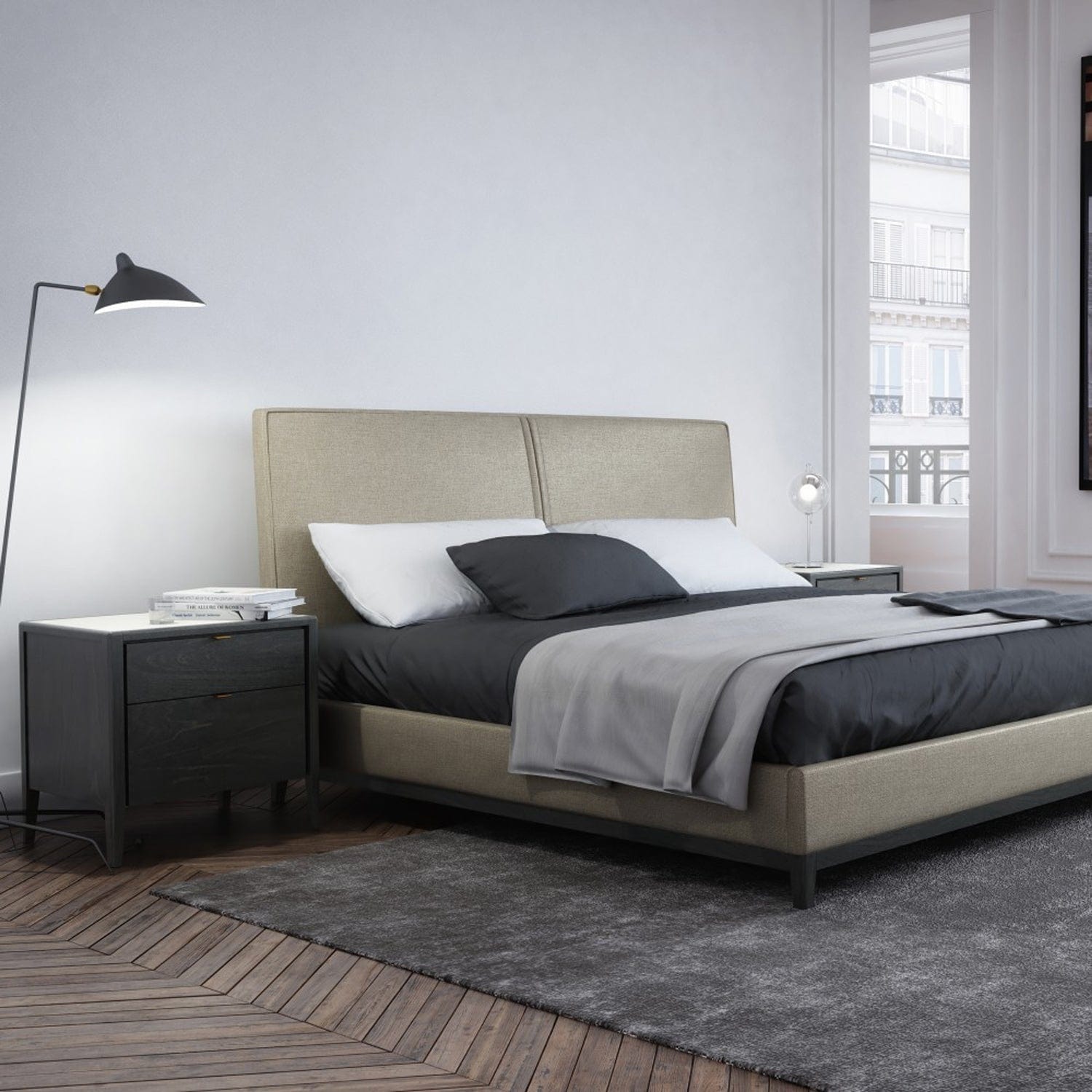 HUPPE WINSTON 2 DRAWER NIGHT TABLE