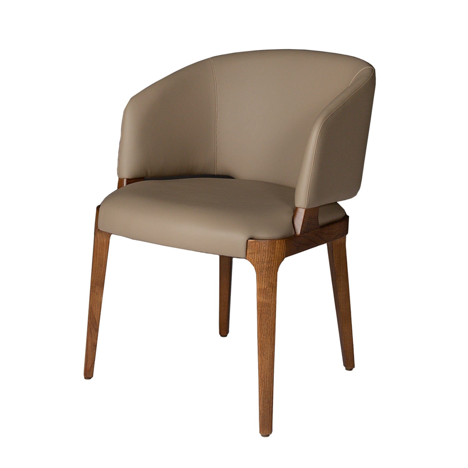 COLIBRI DIANA CHAIR Taupe & Walnut