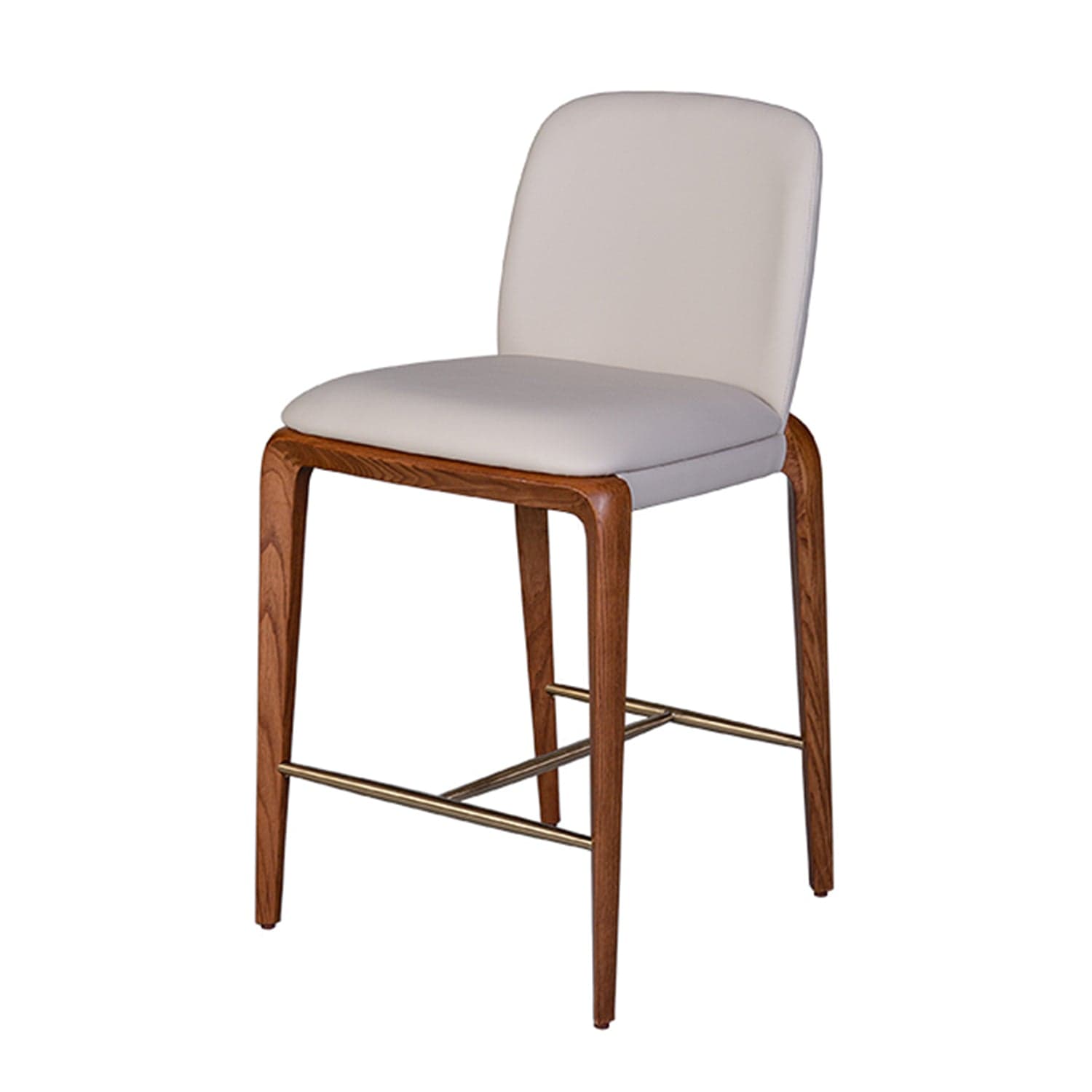 COLIBRI TINA COUNTER STOOL Light Grey & Walnut