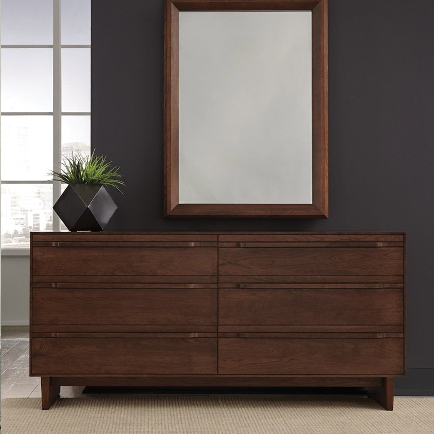 WEST BROTHERS FURNITURE CAMBER 6 DRAWER DRESSER