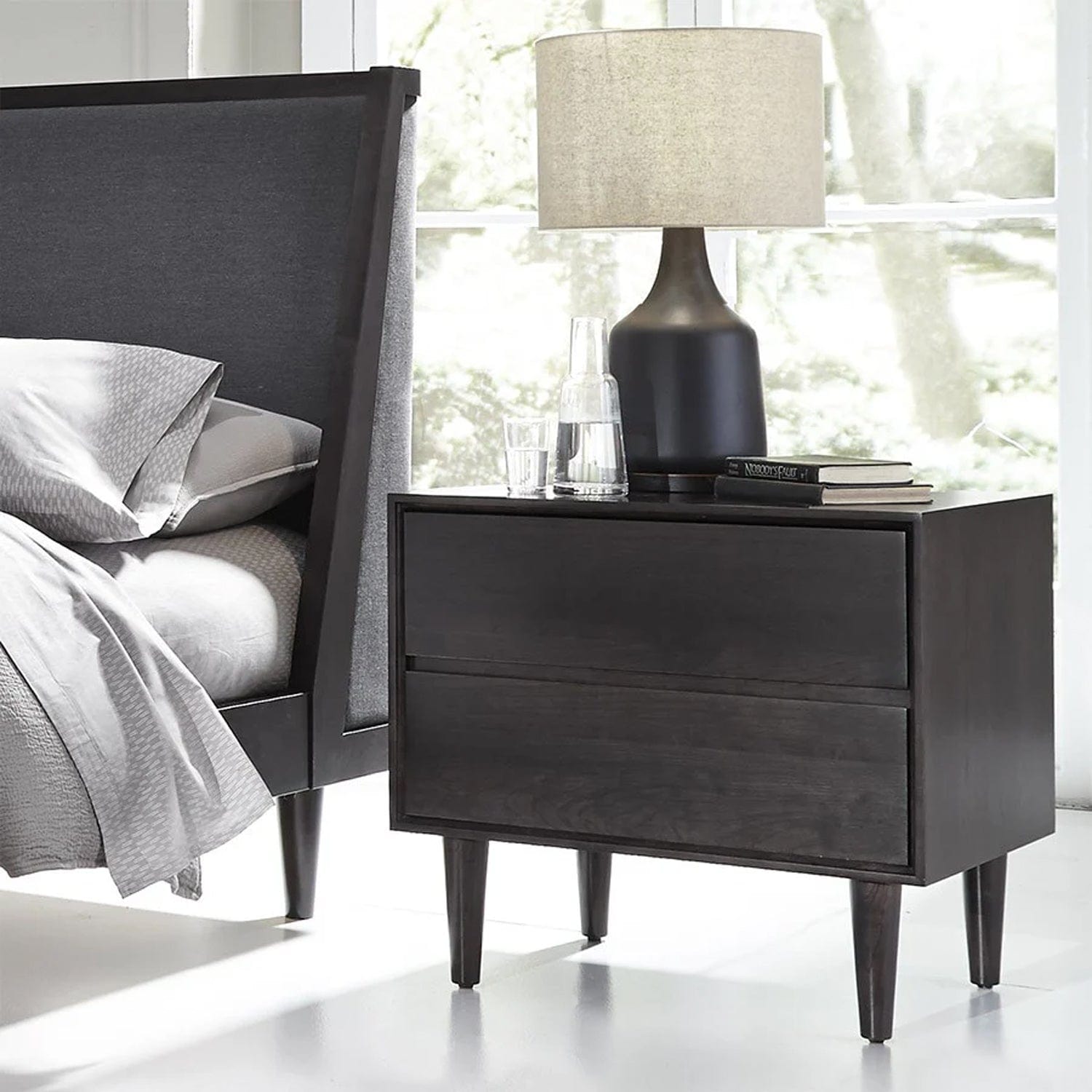 WEST BROTHERS FURNITURE JENSEN 2 DRAWER BEDSIDE CHEST