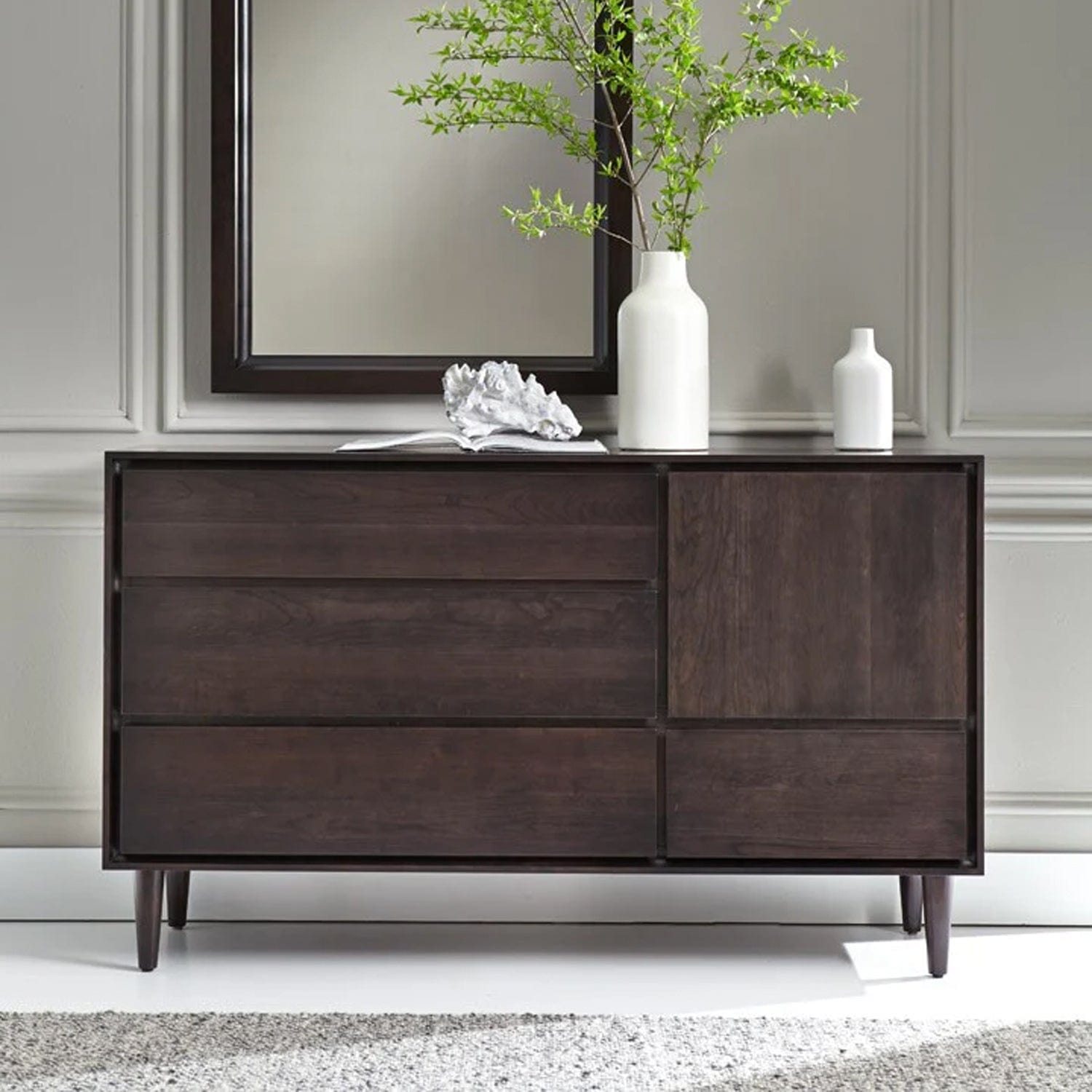 WEST BROTHERS FURNITURE JENSEN 4 DRAWER 1 DOOR DRESSER