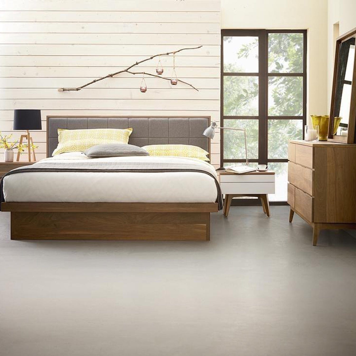 WEST BROTHERS FURNITURE SERRA UPHOLSTERED BED WITH DRAWERS