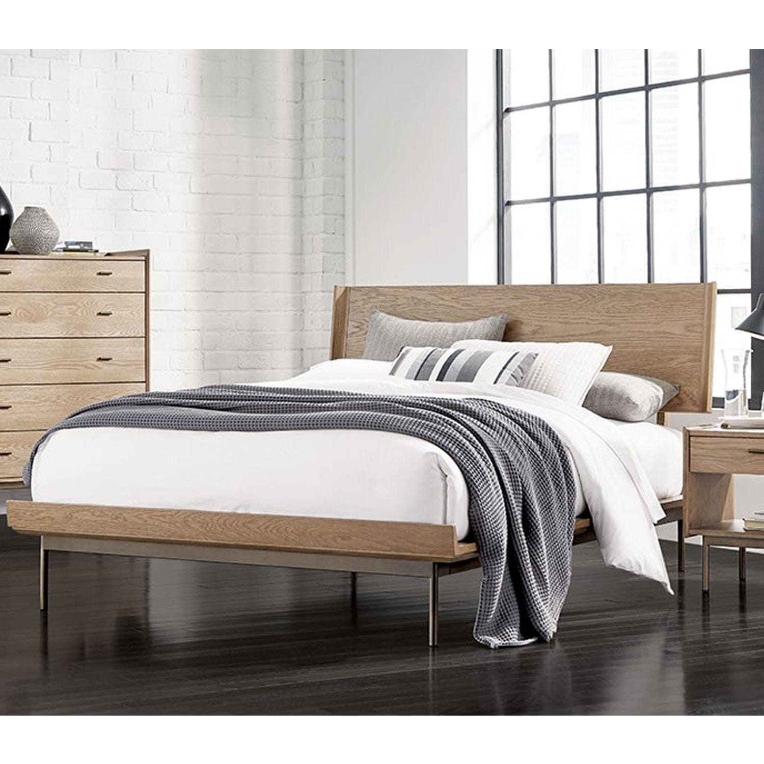 WEST BROTHERS FURNITURE STRADA WOOD PANEL BED
