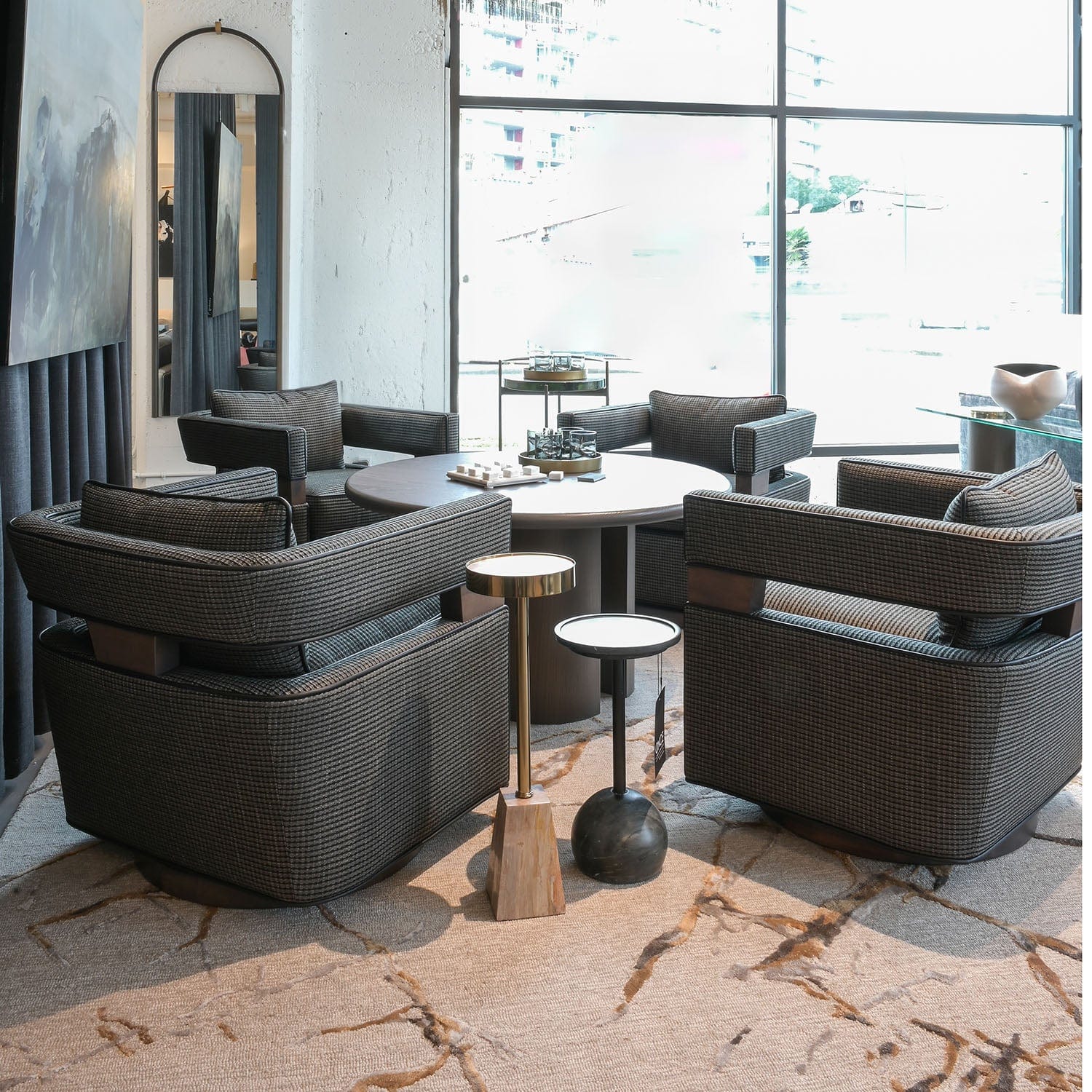 MARCANTONIO DESIGNS INCA SWIVEL CHAIR