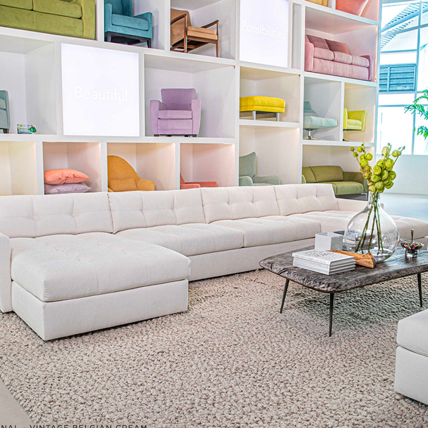 AMERICAN LEATHER CARMET SECTIONAL