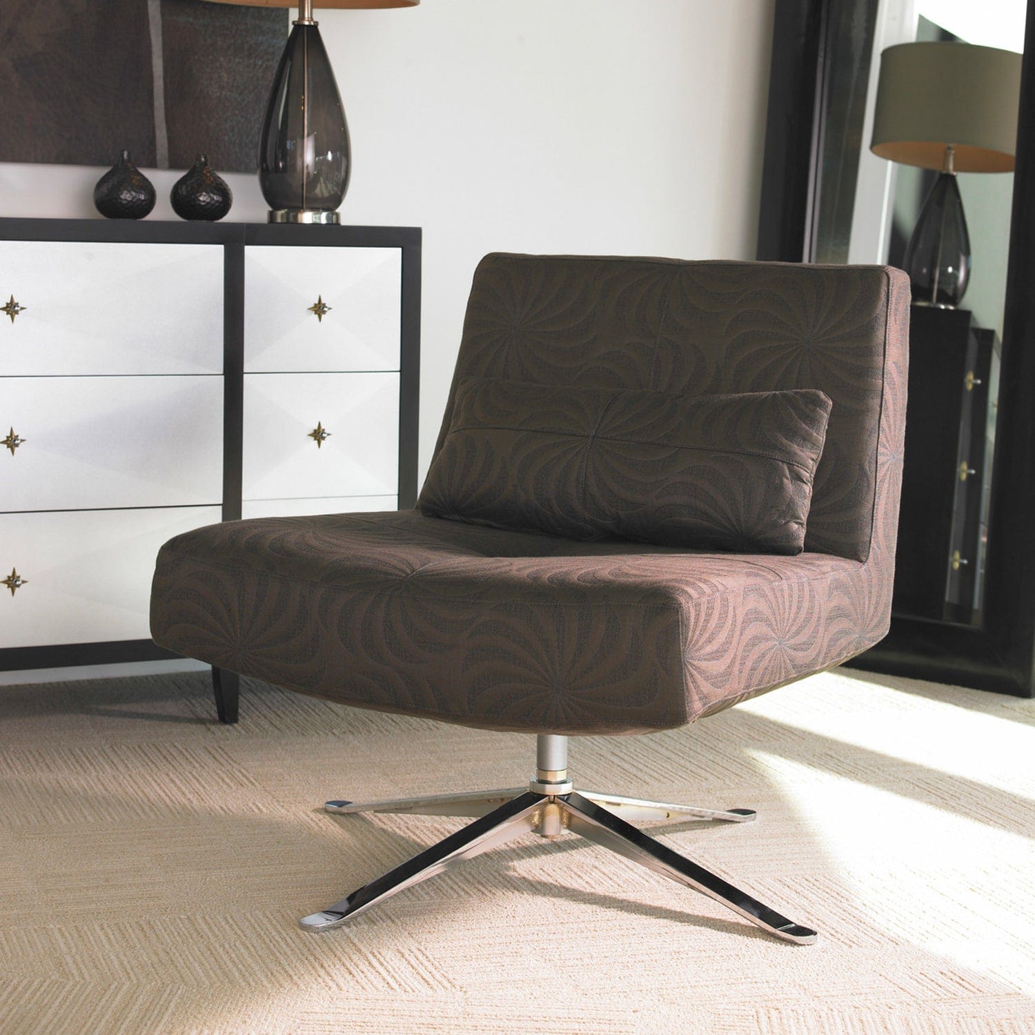 AMERICAN LEATHER HUGO SWIVEL CHAIR