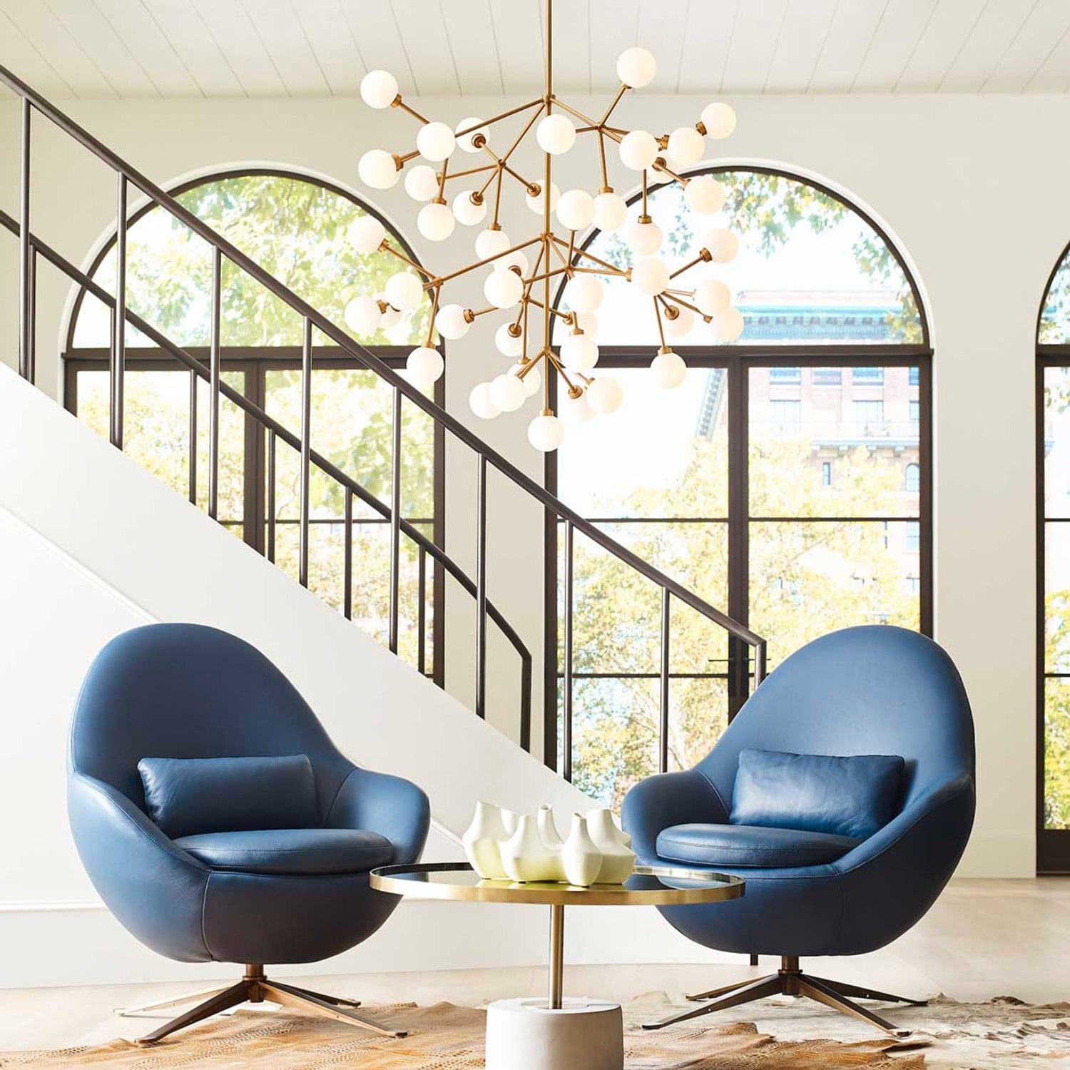 AMERICAN LEATHER JUDE SWIVEL CHAIR