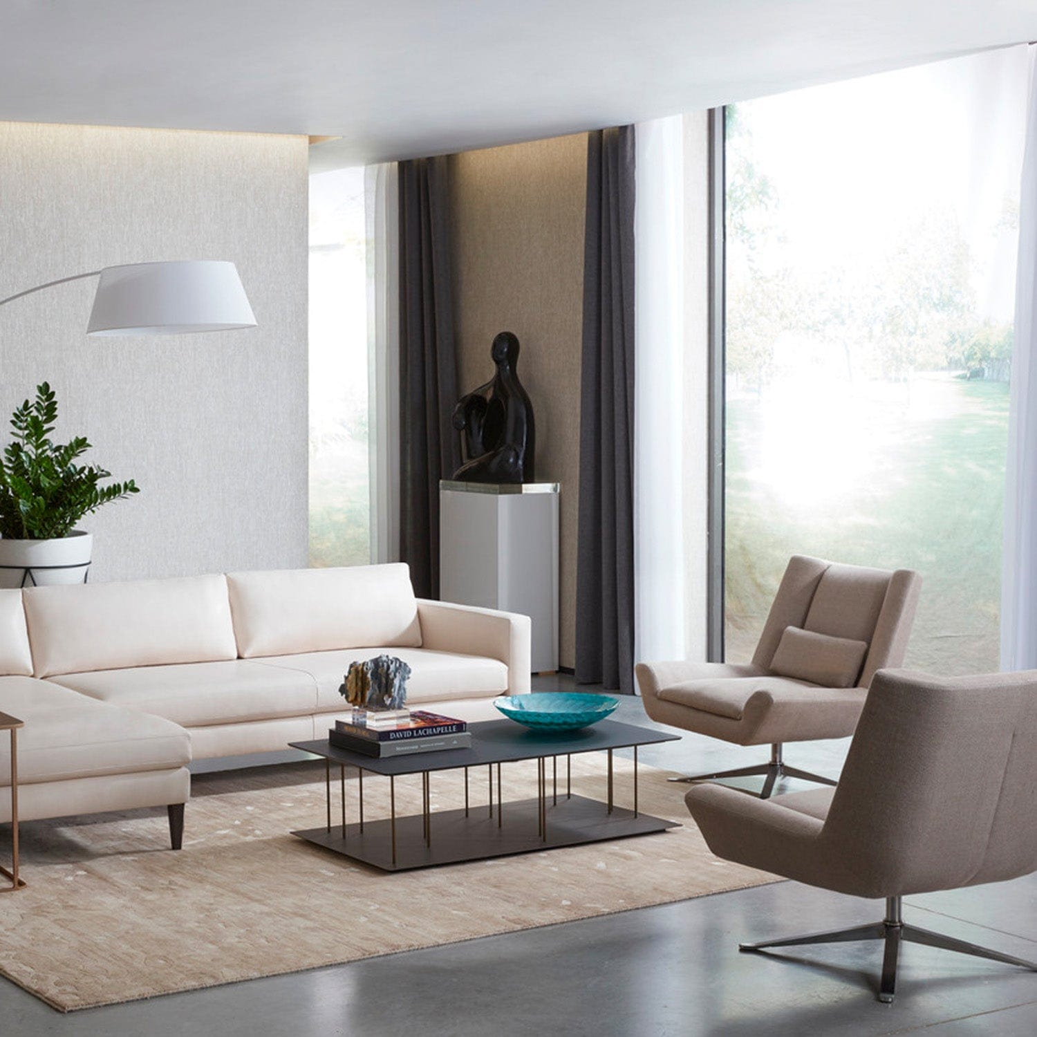 AMERICAN LEATHER LUKE SWIVEL CHAIR