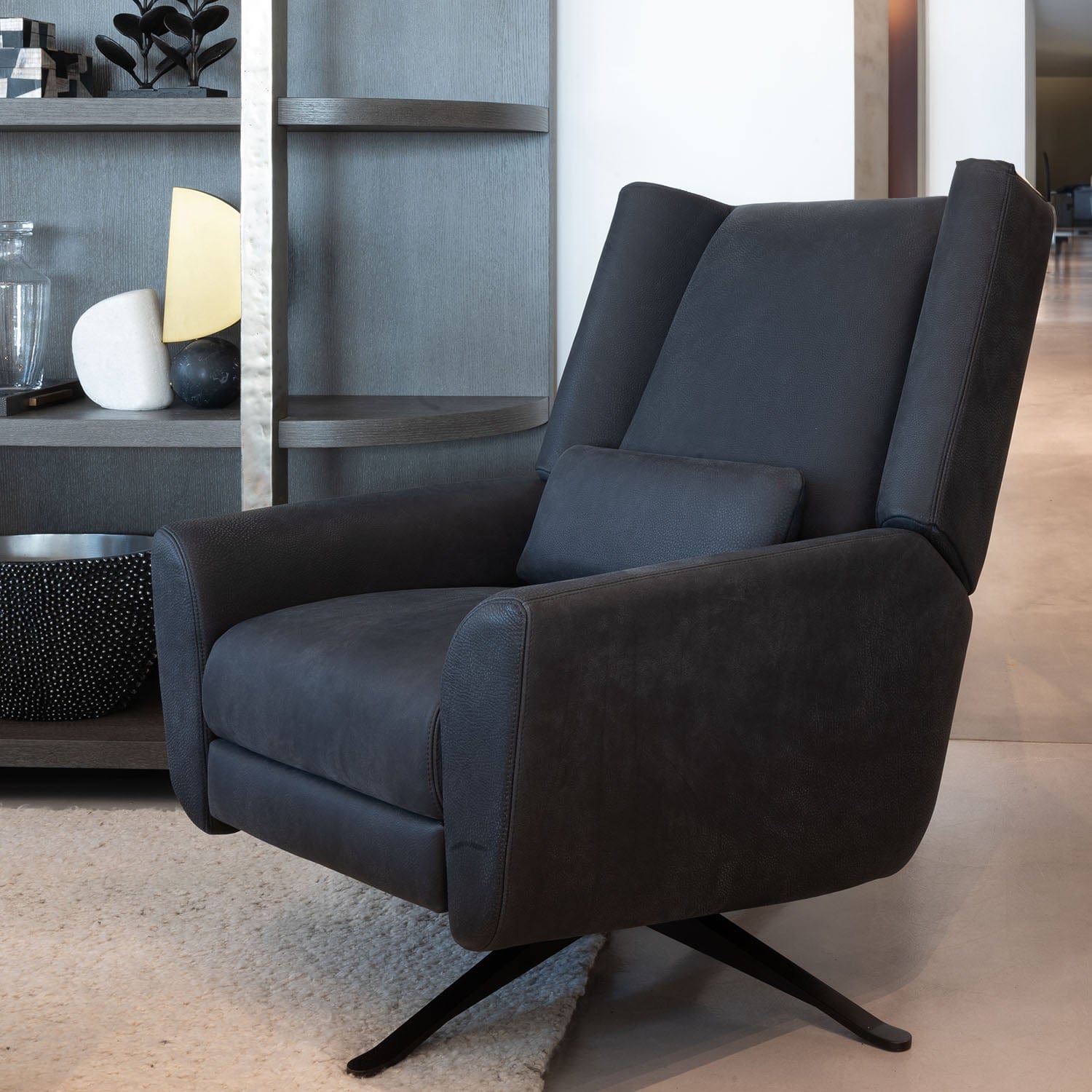 AMERICAN LEATHER LEIA SWIVEL RECLINER