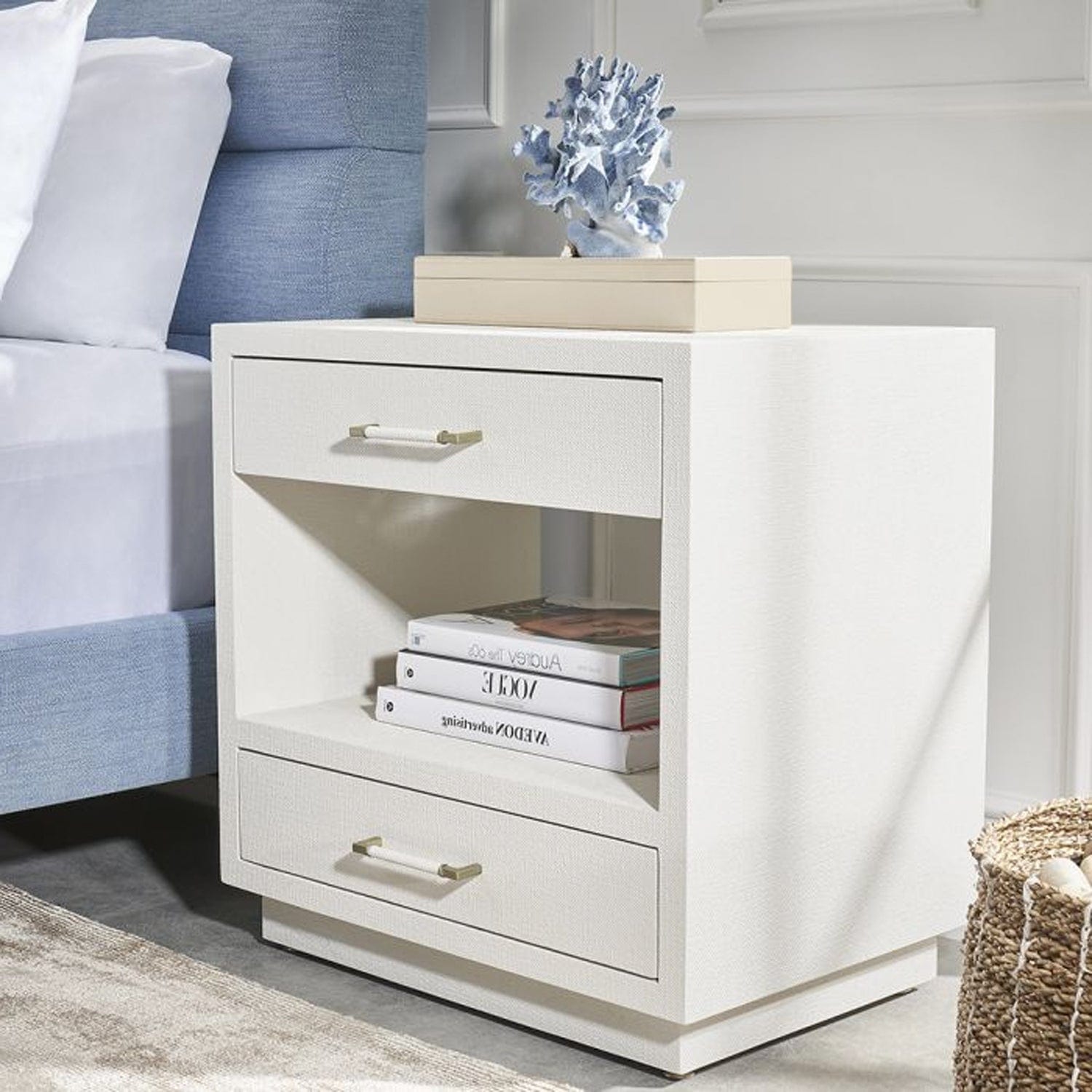INTERLUDE HOME TAYLOR 2 DRAWER NIGHTSTAND