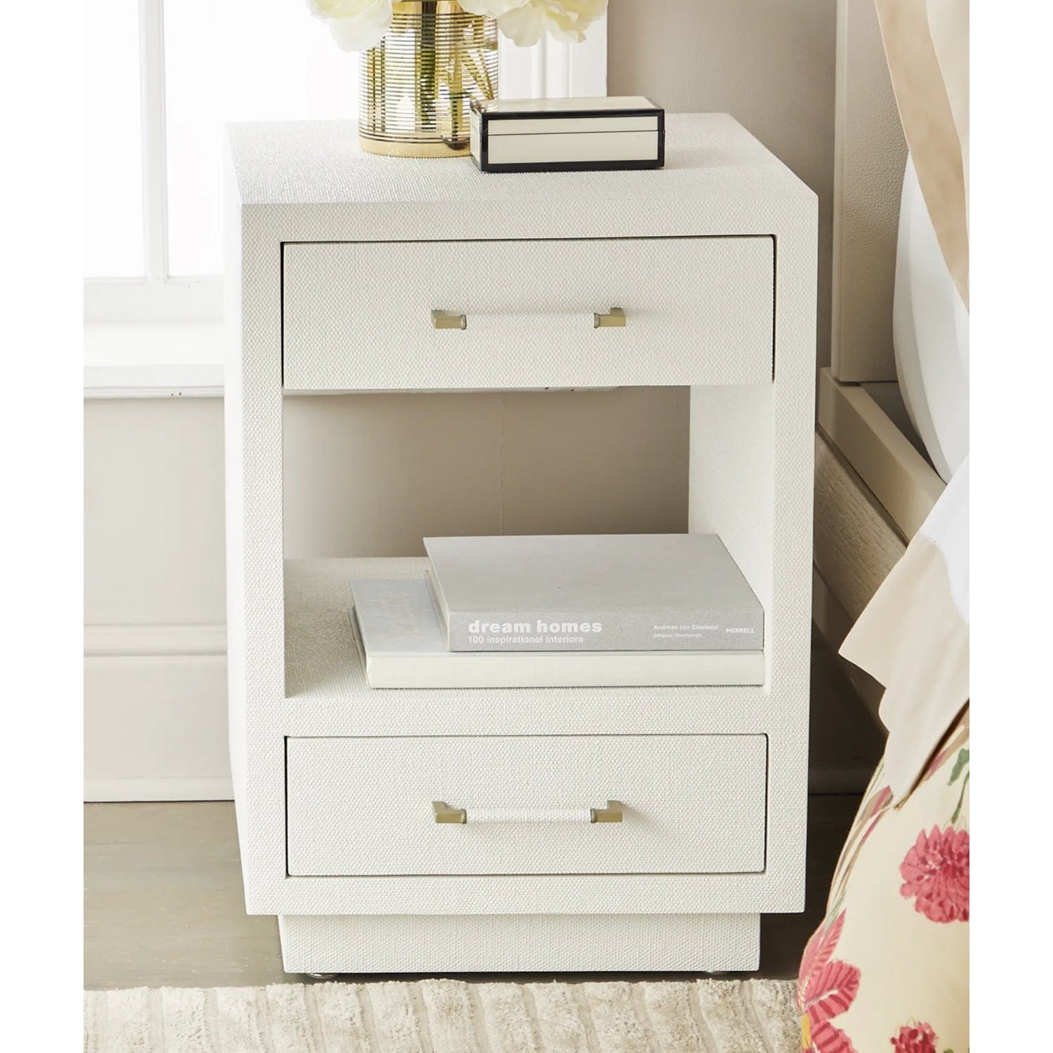 INTERLUDE HOME TAYLOR SMALL 2 DRAWER NIGHTSTAND