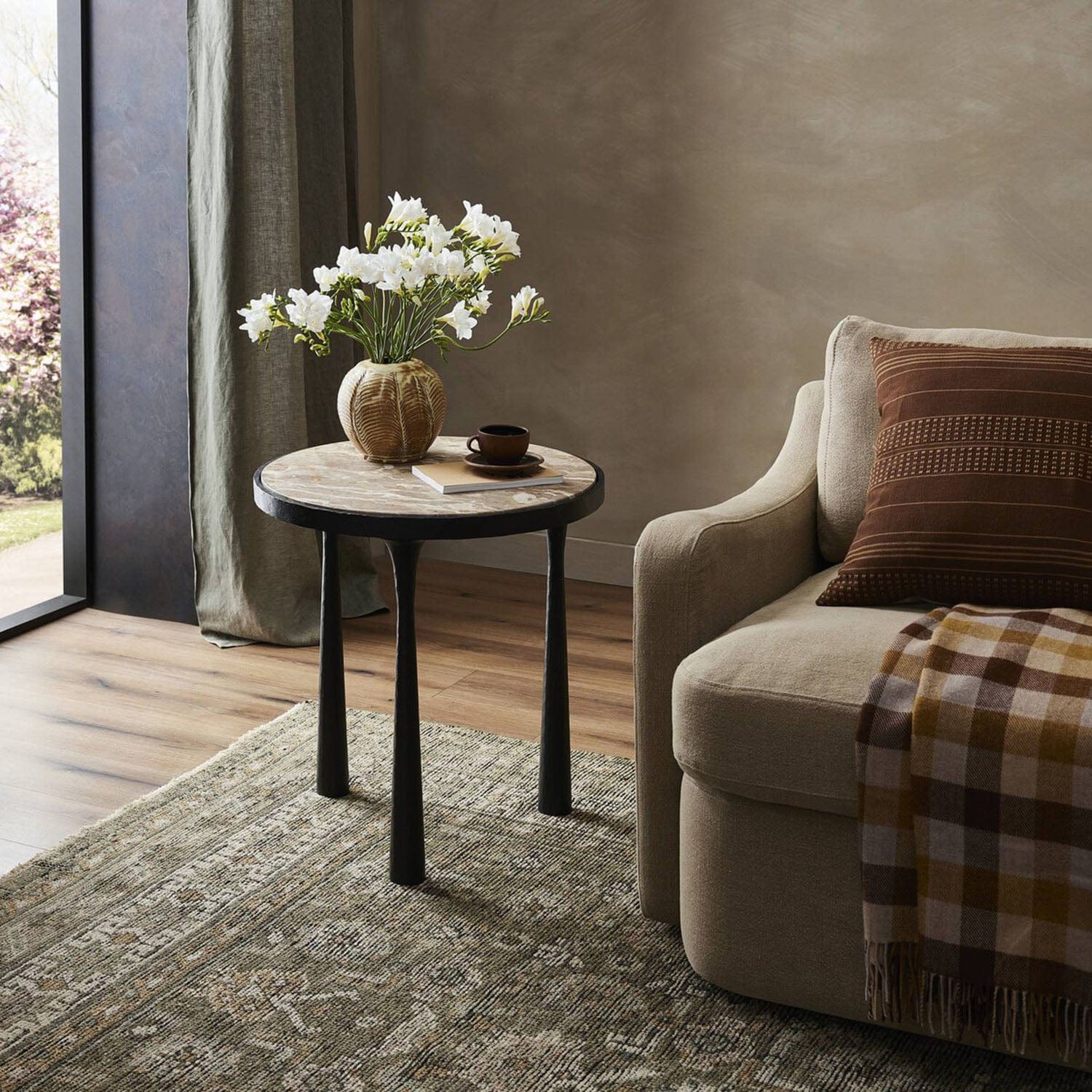 FOUR HANDS BILLINGS END TABLE