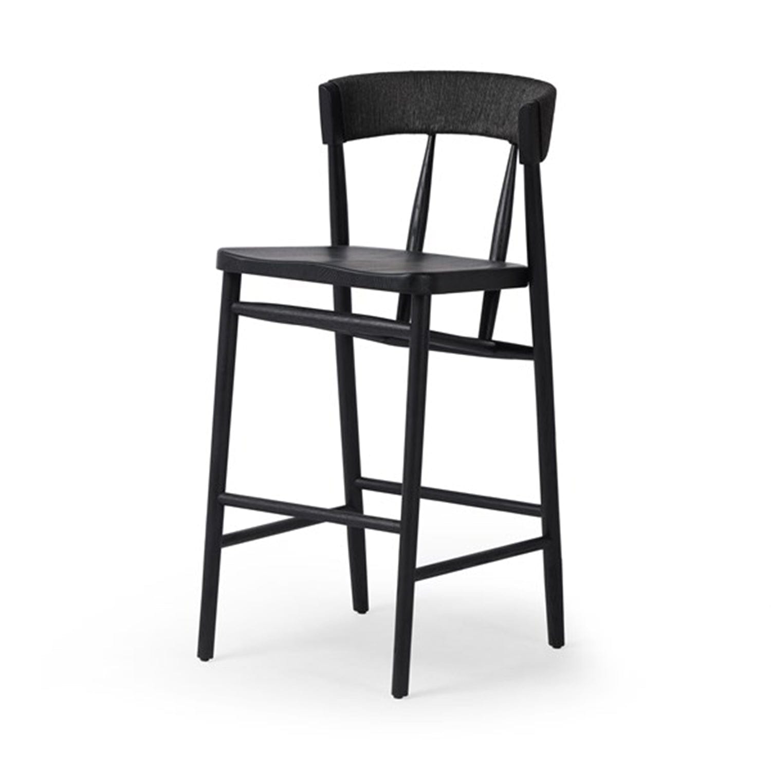 FOUR HANDS BUXTON STOOL Black Oak