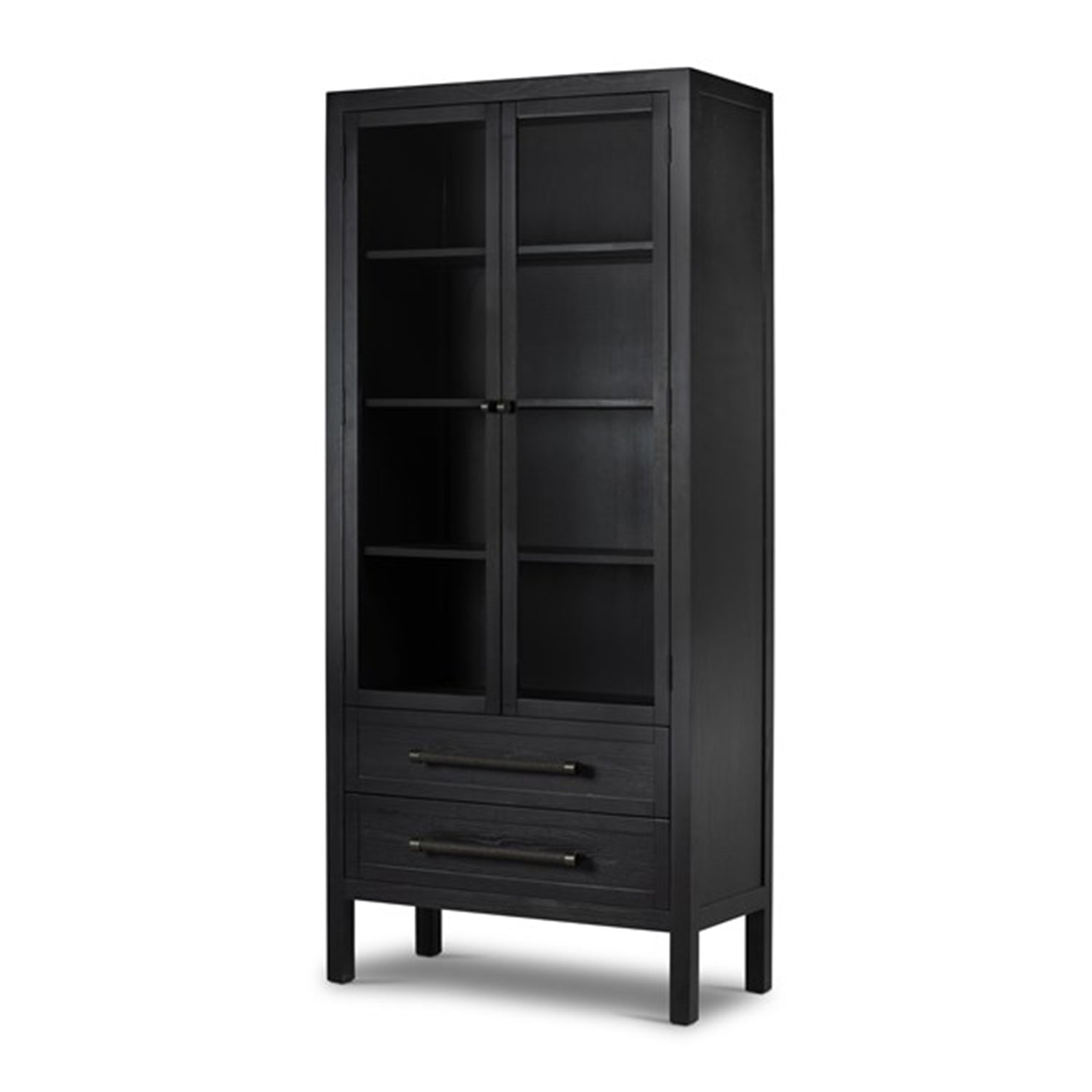 FOUR HANDS LAKER CABINET Black Oak