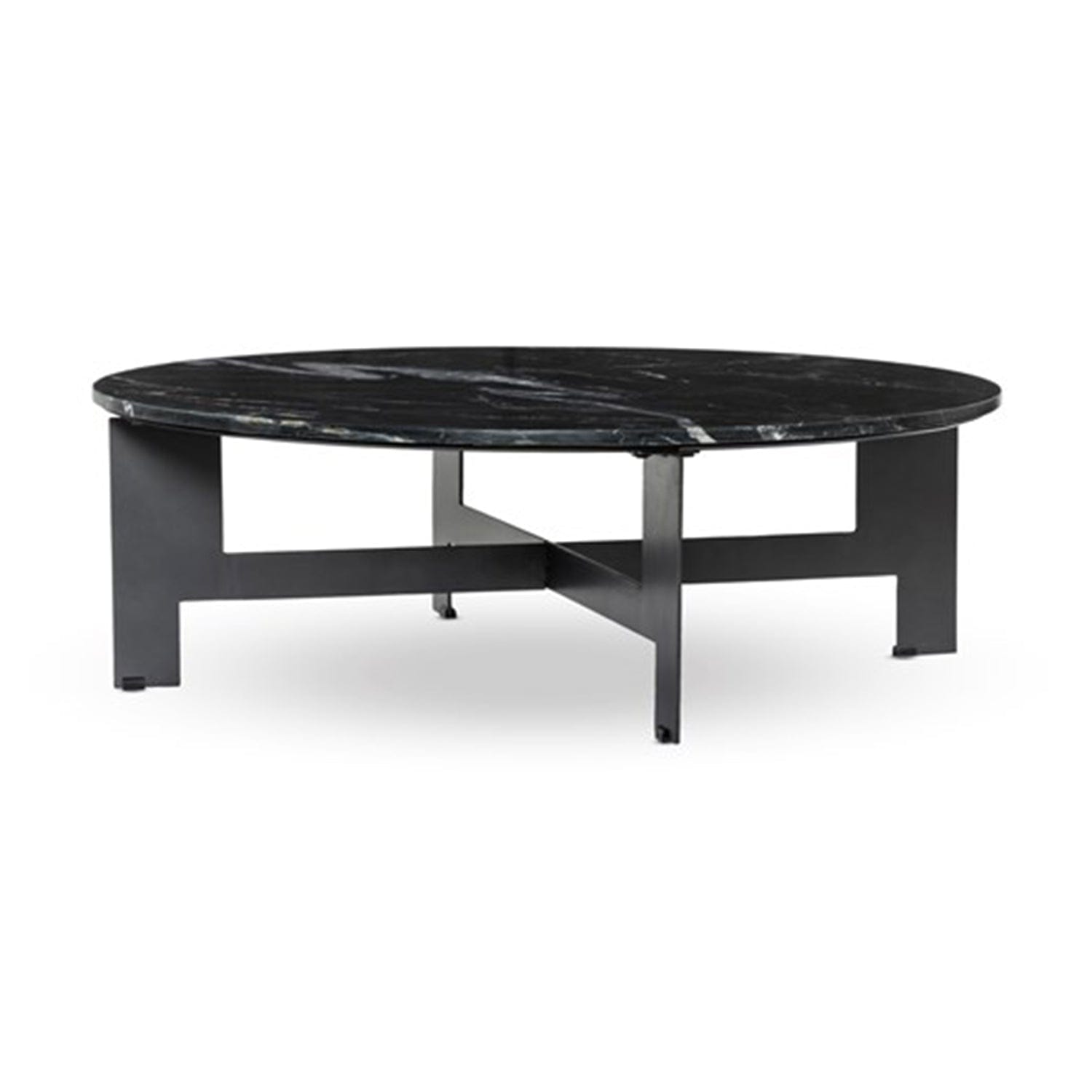 FOUR HANDS MARBLE COFFEE TABLE Black Marble