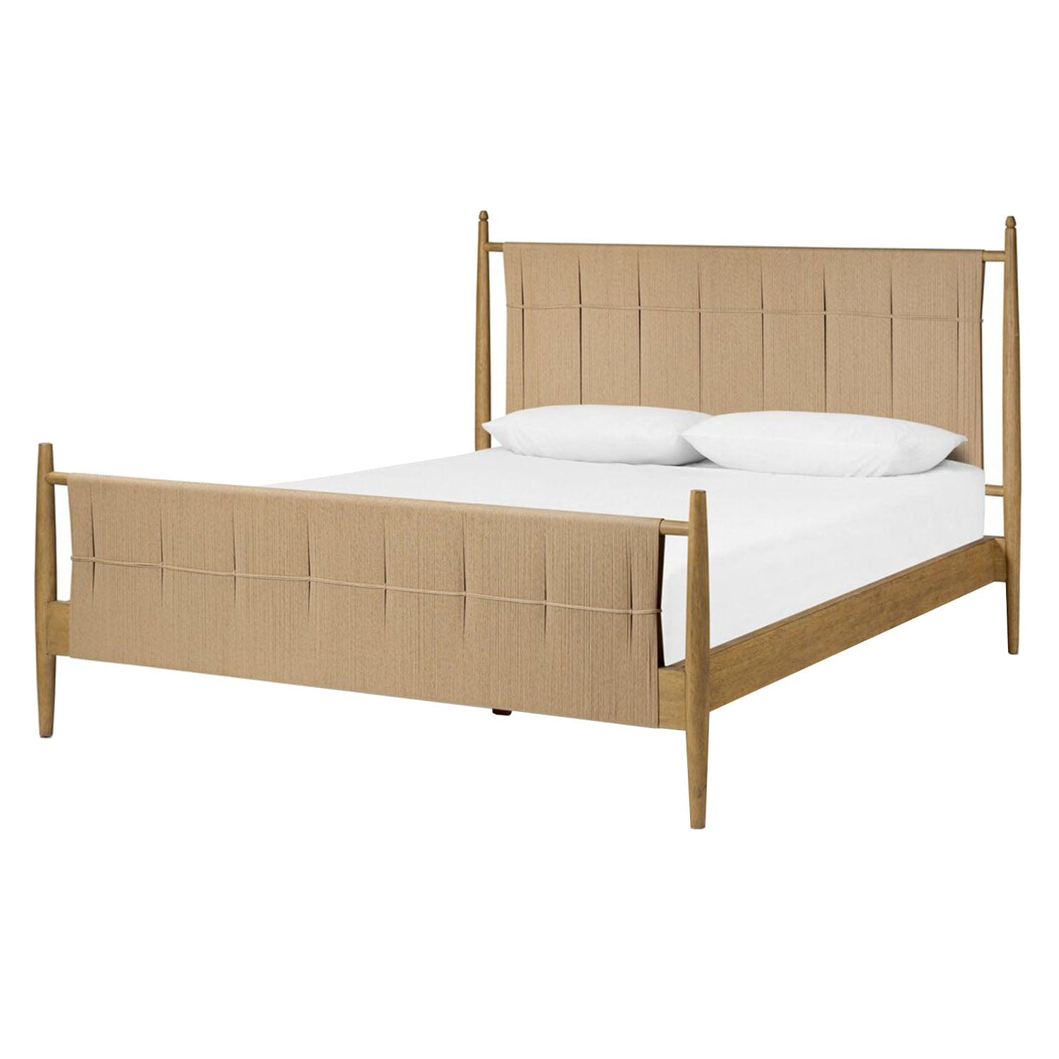 FOUR HANDS RICHARD BED Burnished Parawood / Queen