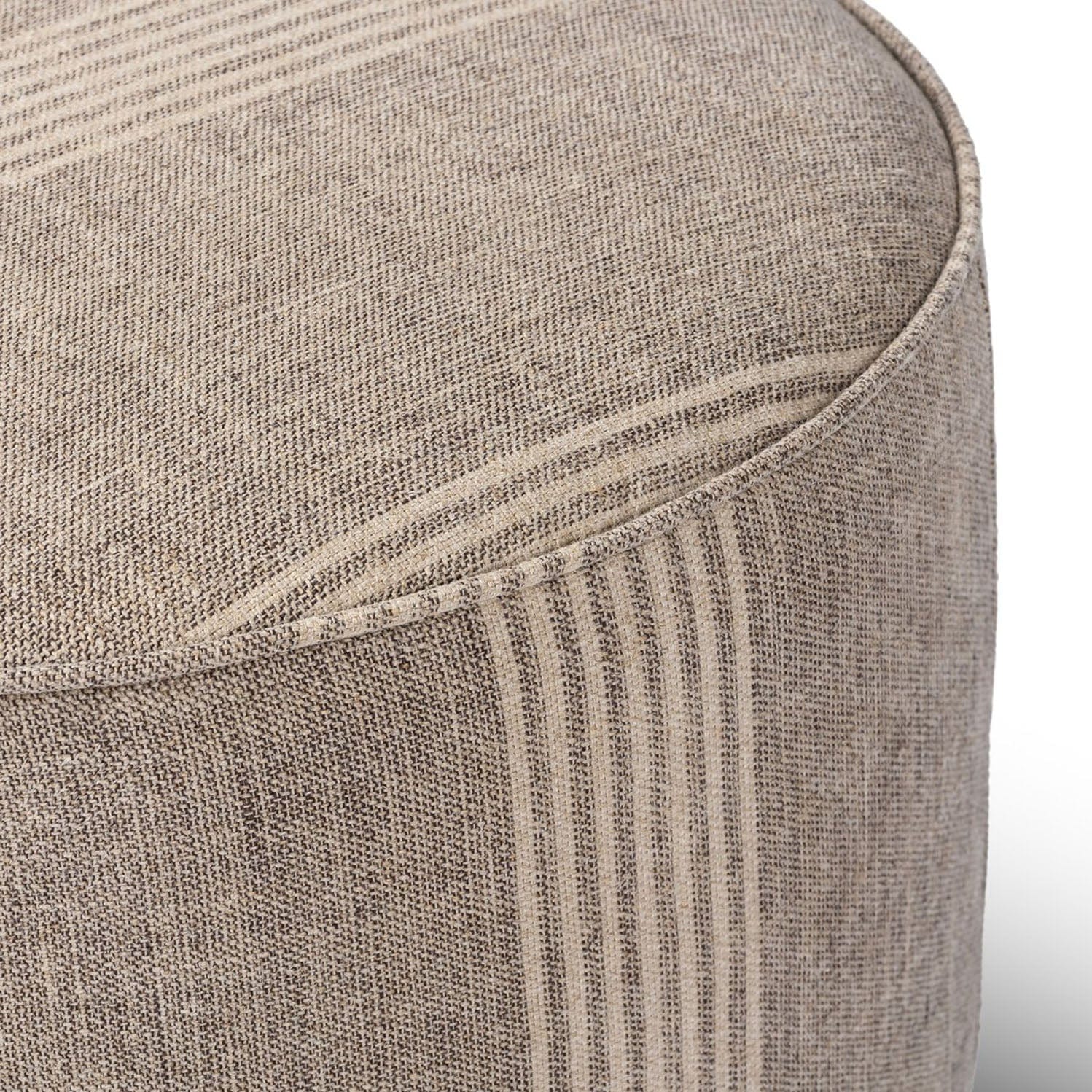 FOUR HANDS SINCLAIR ROUND OTTOMAN
