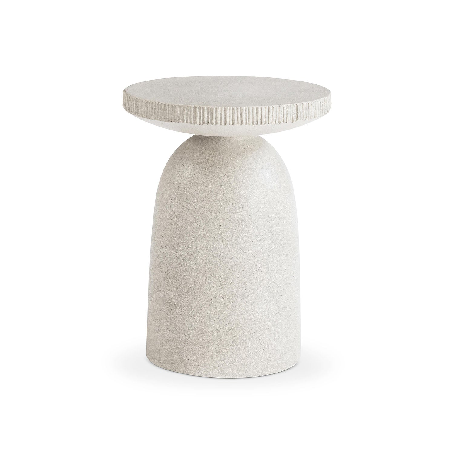 Antibes Accent Table from Bernhardt with textured surface on a white background