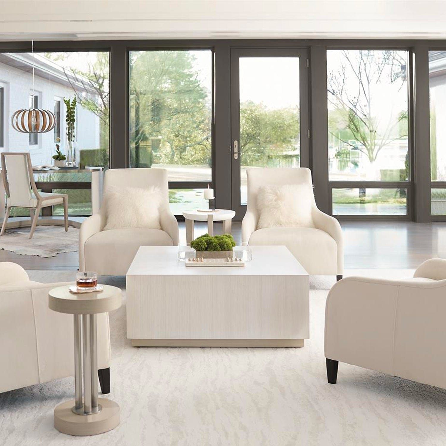 BERNHARDT AXIOM CHAIRSIDE TABLE