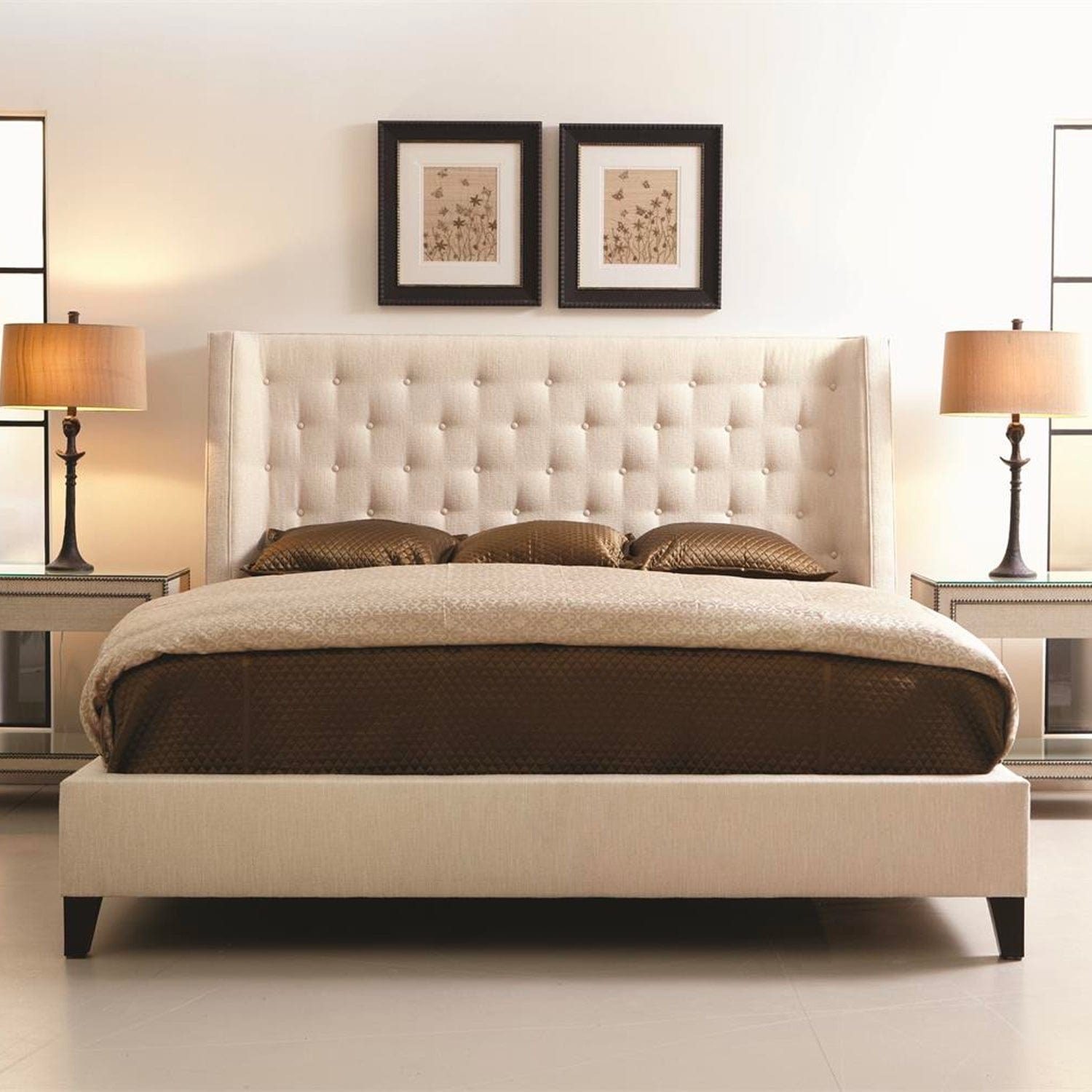 BERNHARDT MAXIME WING BED