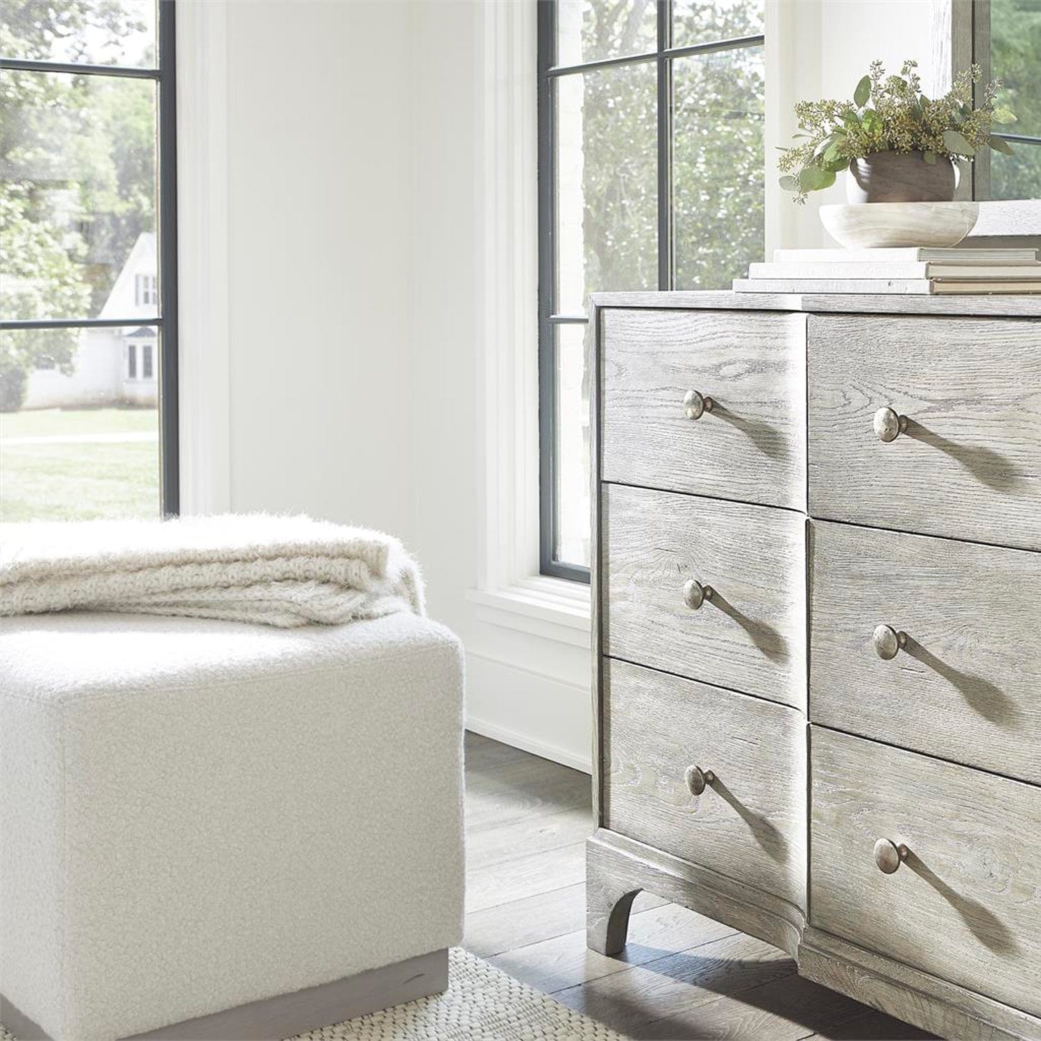 BERNHARDT MERINO COCKTAIL OTTOMAN