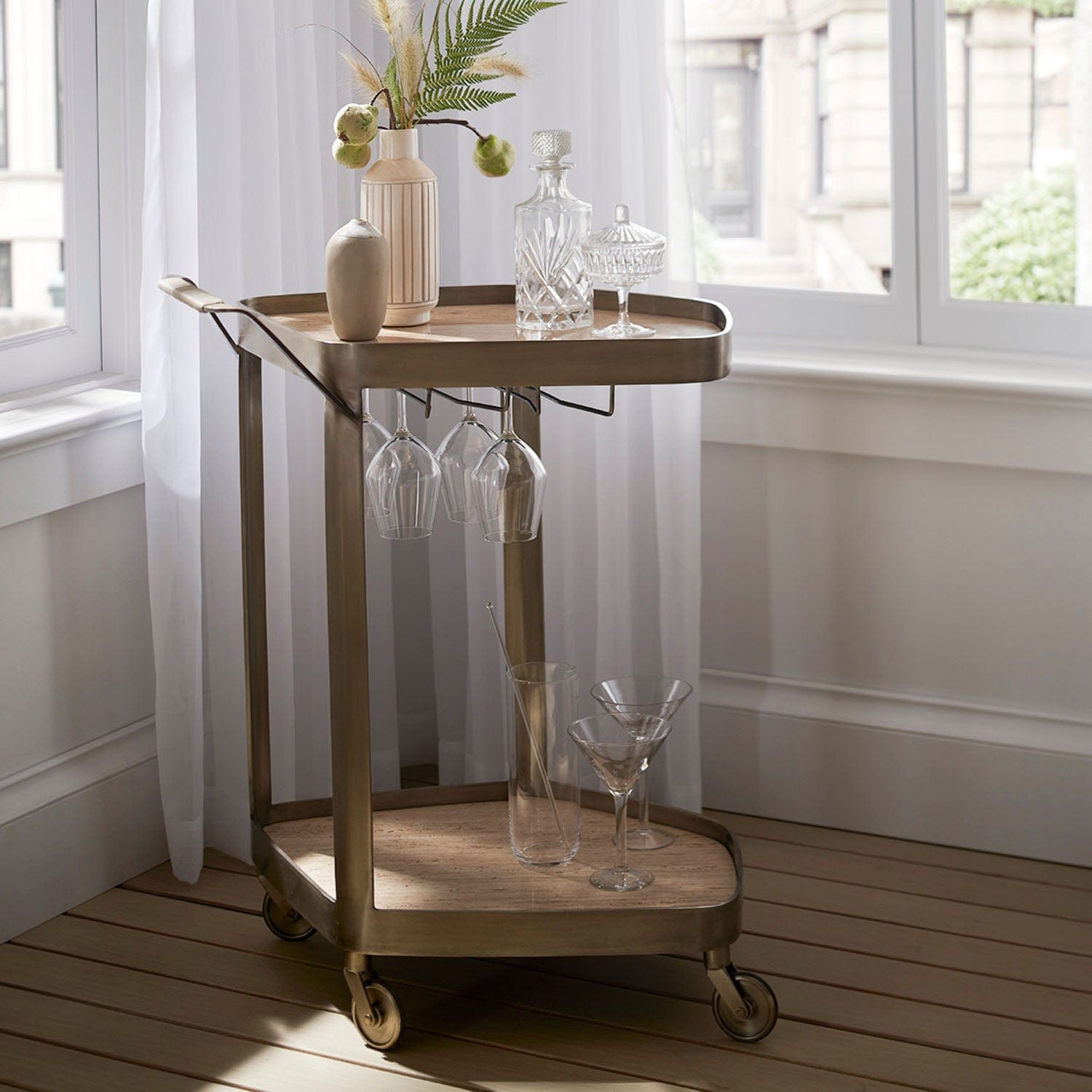 PALECEK TAVERNA BAR CART
