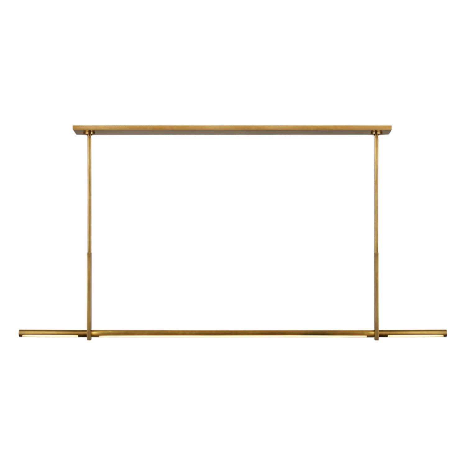 VISUAL COMFORT AXIS LINEAR PENDANT Antique-Burnished Brass