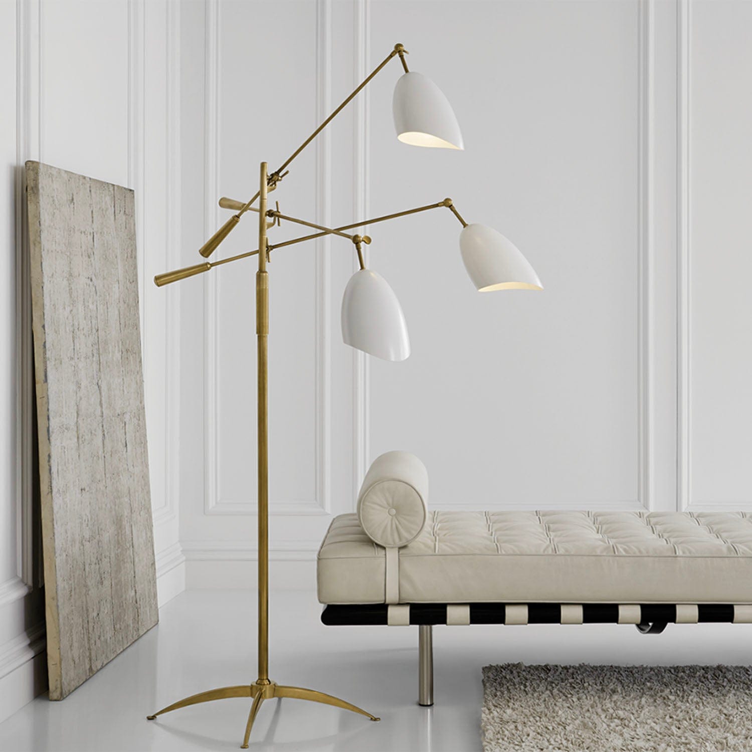 VISUAL COMFORT SOMMERARD TRIPLE ARM FLOOR LAMP