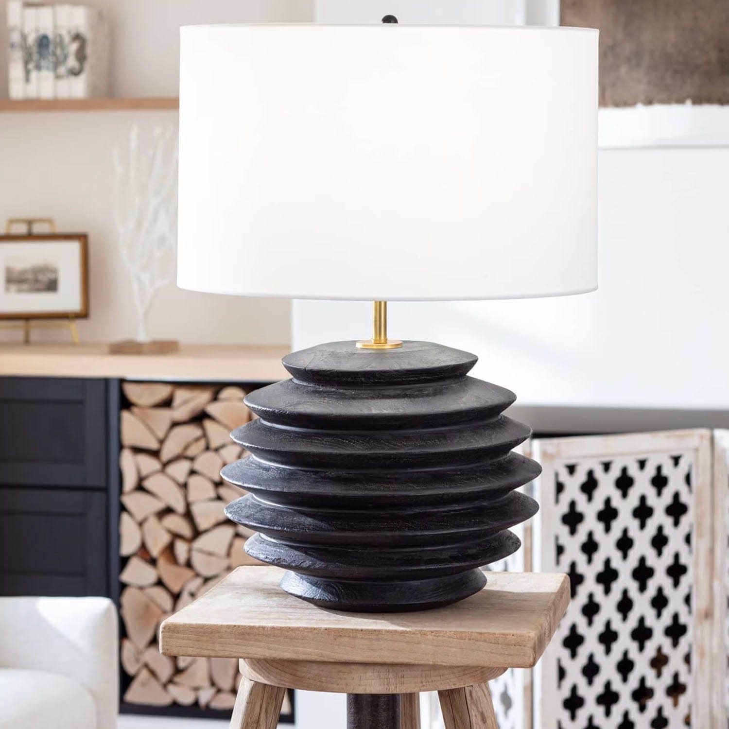 REGINA ANDREW DESIGN ACCORDION ROUND TABLE LAMP