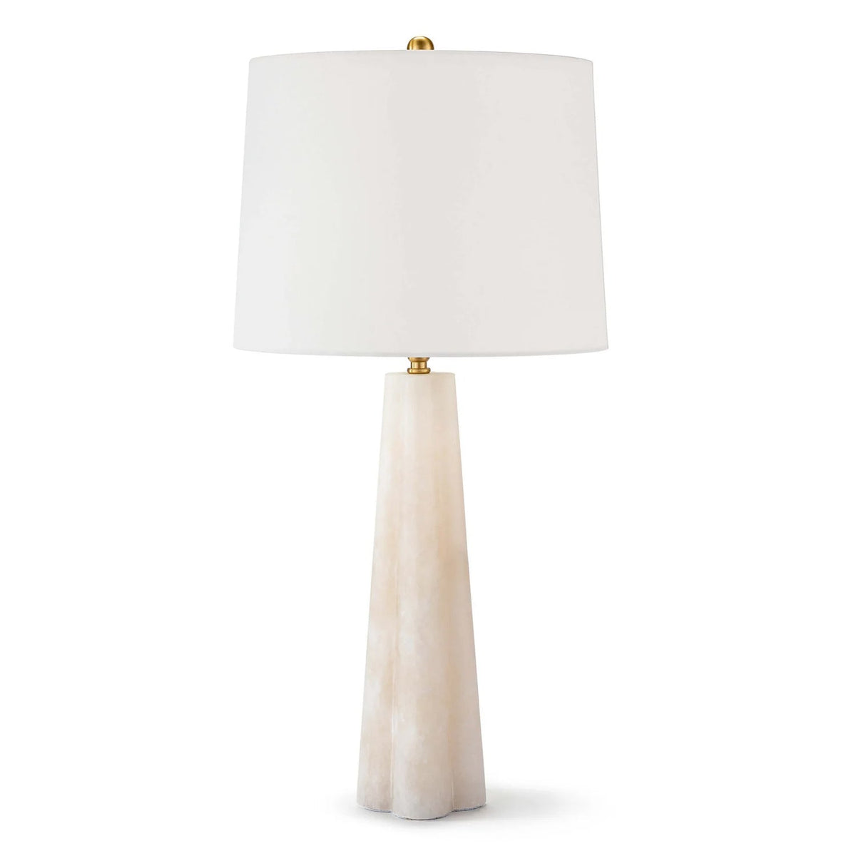 REGINA ANDREW DESIGN ALABASTER QUATREFOIL TABLE LAMP Small