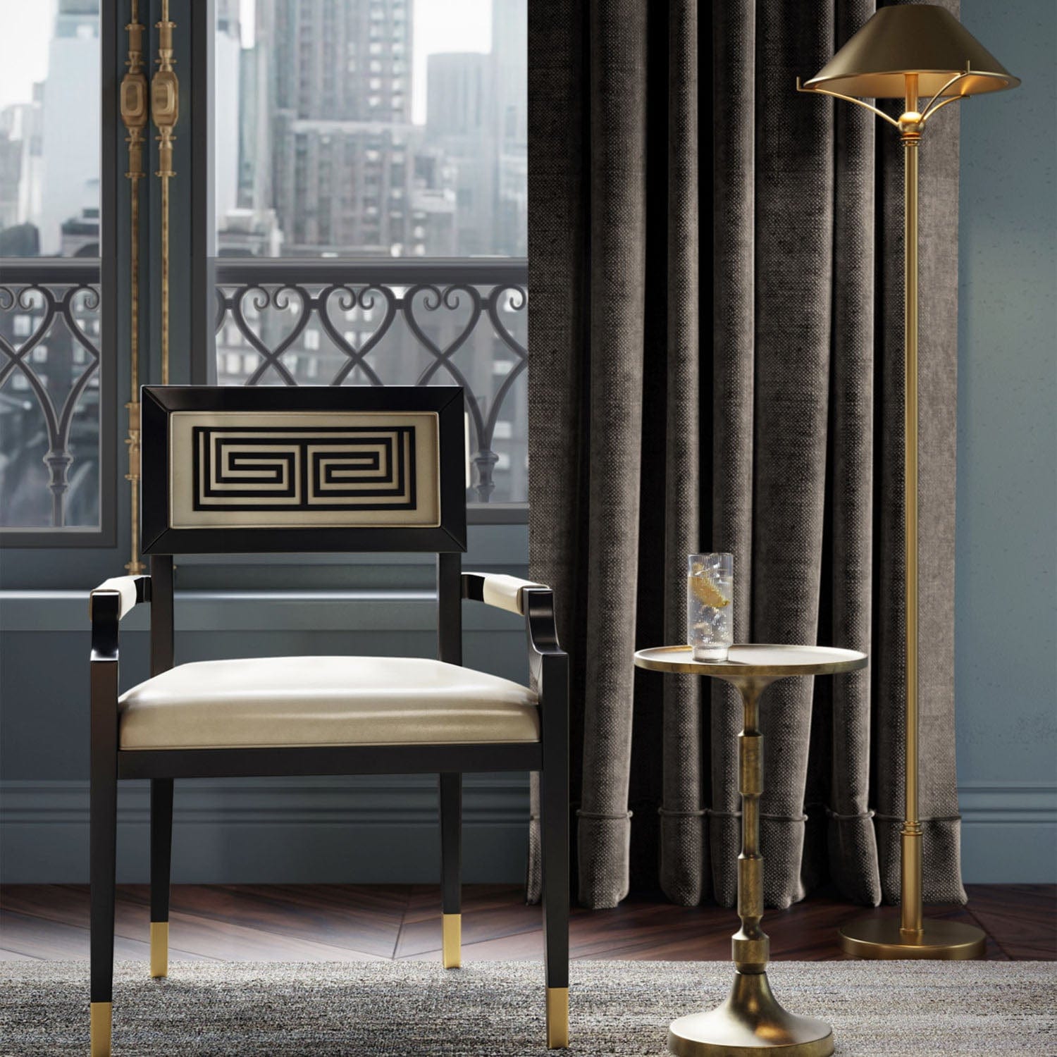 CURREY & COMPANY PASCAL END TABLE