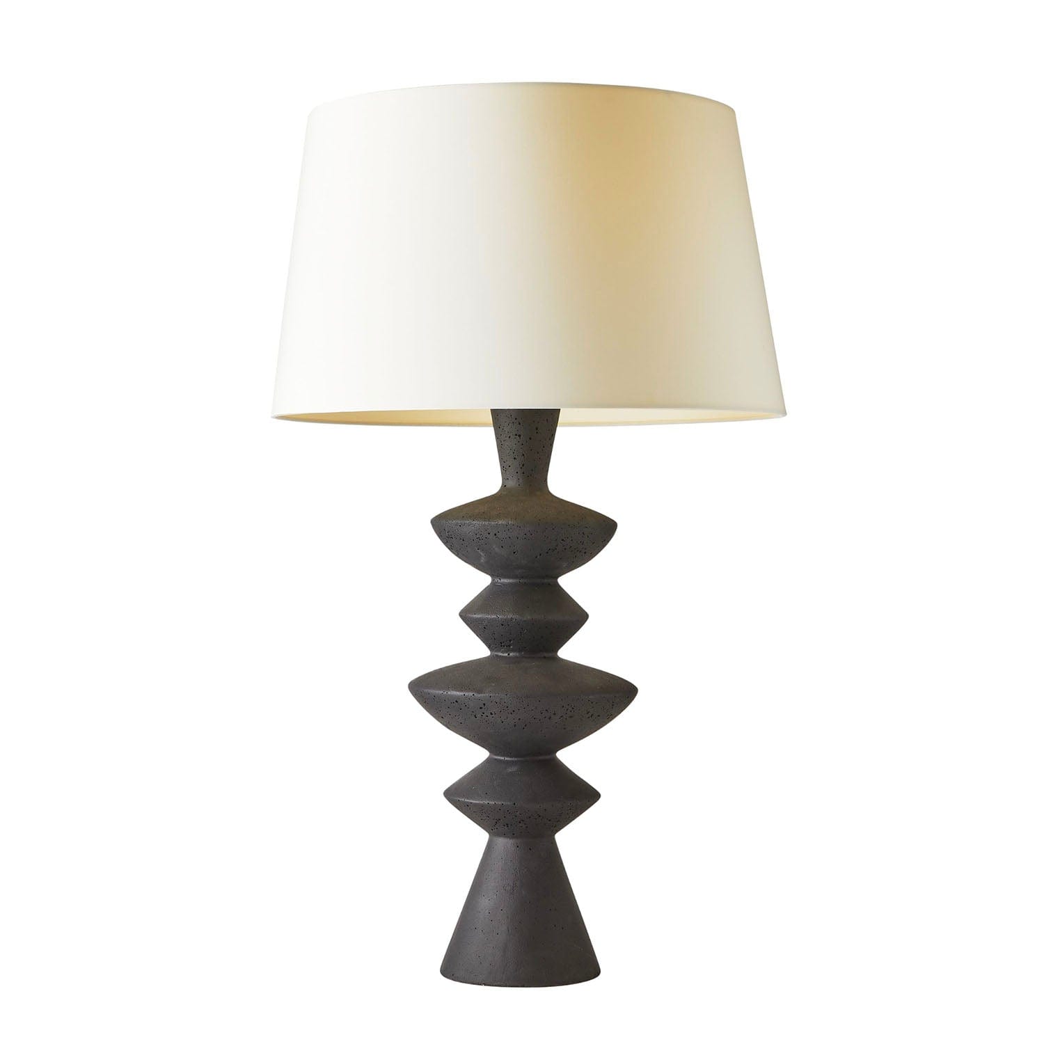 ARTERIORS JILLIAN LAMP Charcoal Lava Stone