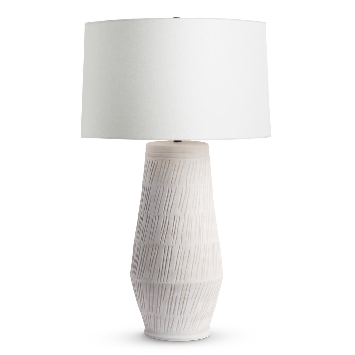 FLOW DECOR ALDEN LAMP Off White Linen