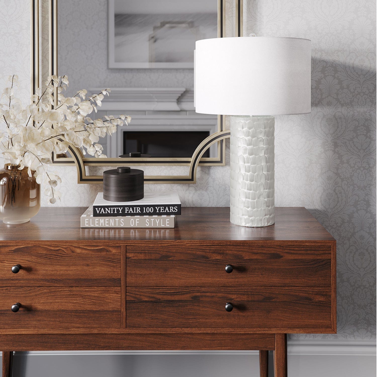 FLOW DECOR CASSIS LAMP White Linen