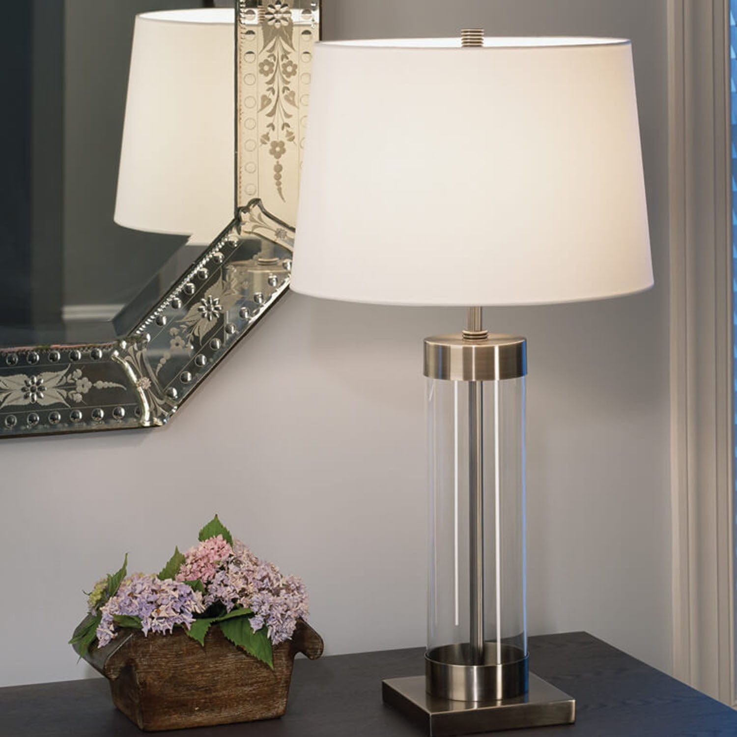 ROBERT ABBEY ANDRE TABLE LAMP Deep Patina Bronze