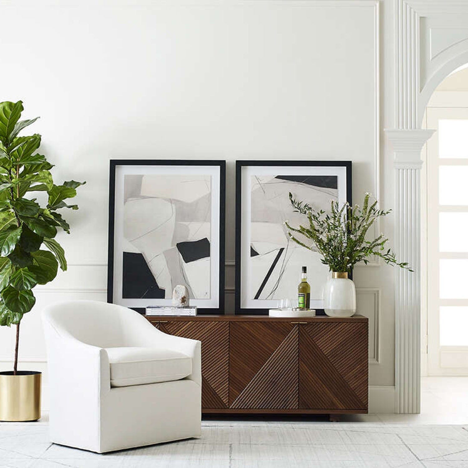 MITCHELL GOLD + BOB WILLIAMS BRIDGET SWIVEL CHAIR