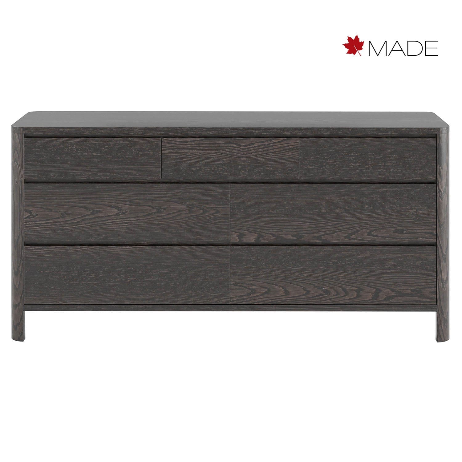 WEST BROTHERS FURNITURE CURVA DRESSER-MOCHA