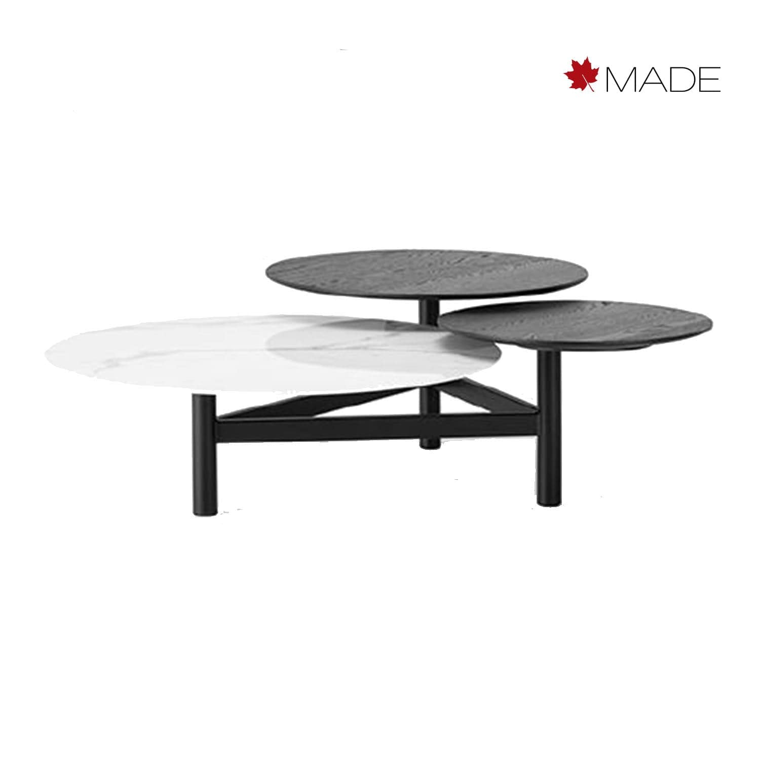 TRICA FURNITURE ORBIT SWIVEL COCKTAIL TABLE