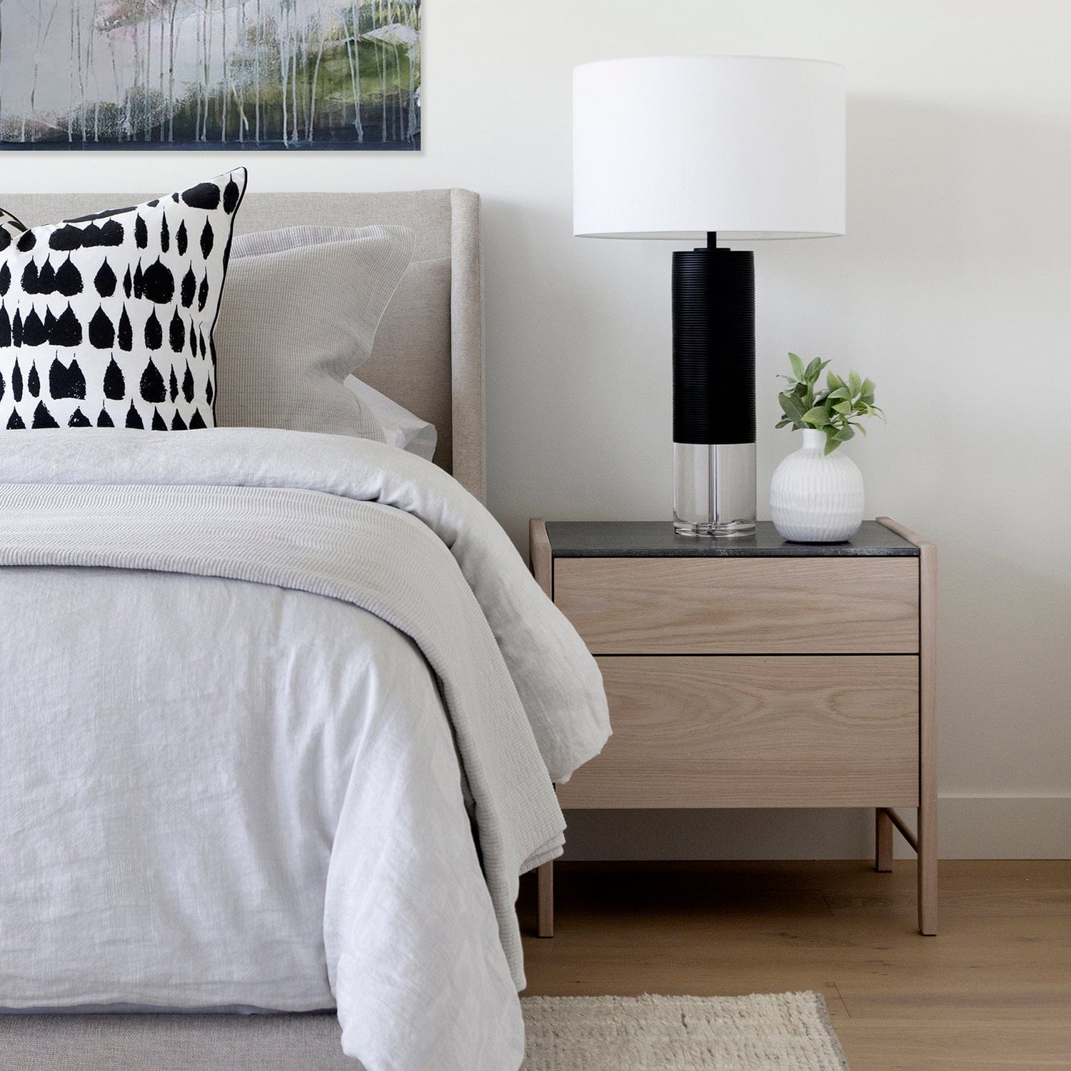 HUPPE FRIDA 2 DRAWER NIGHTSTAND