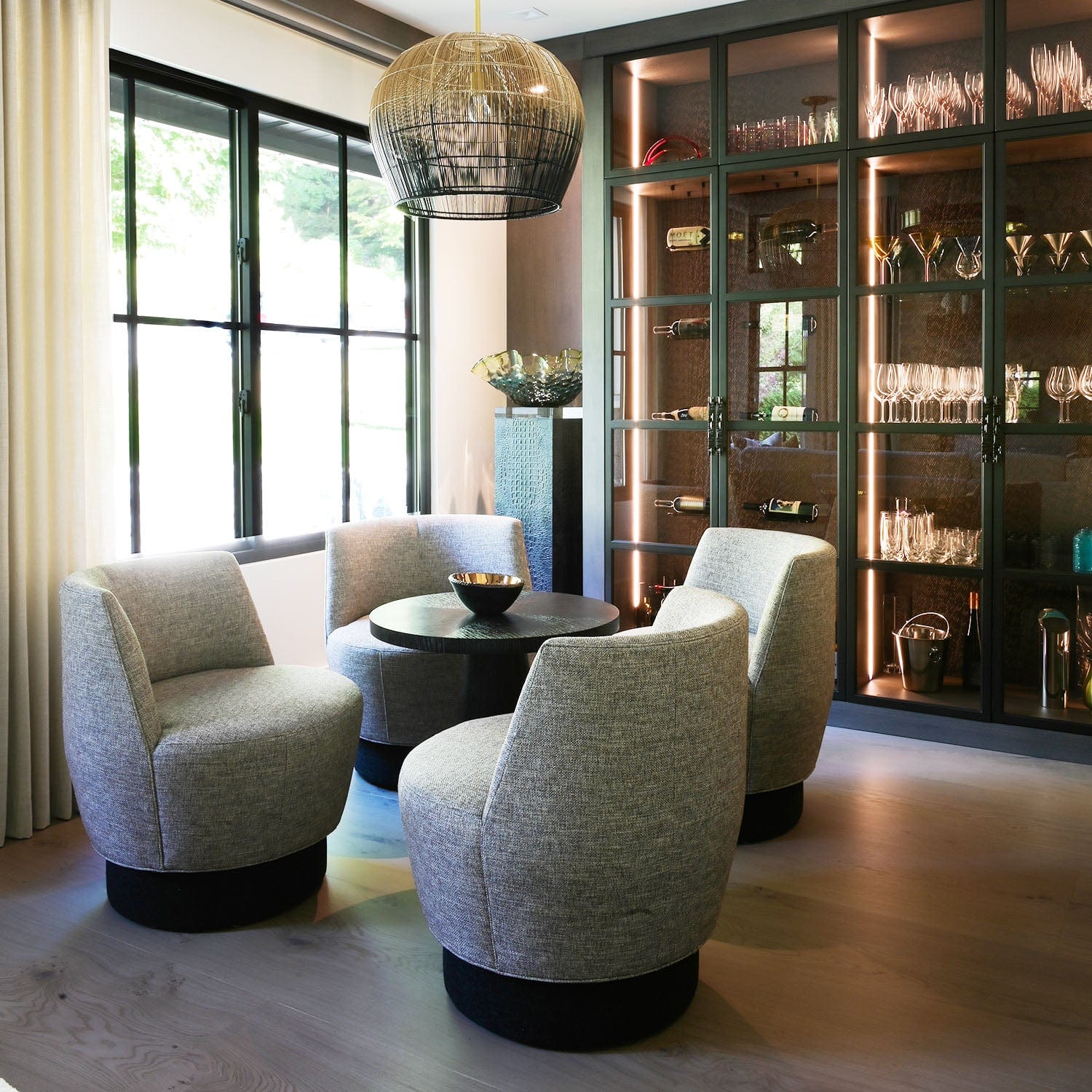 MARCANTONIO DESIGNS CELESTE SWIVEL CHAIR