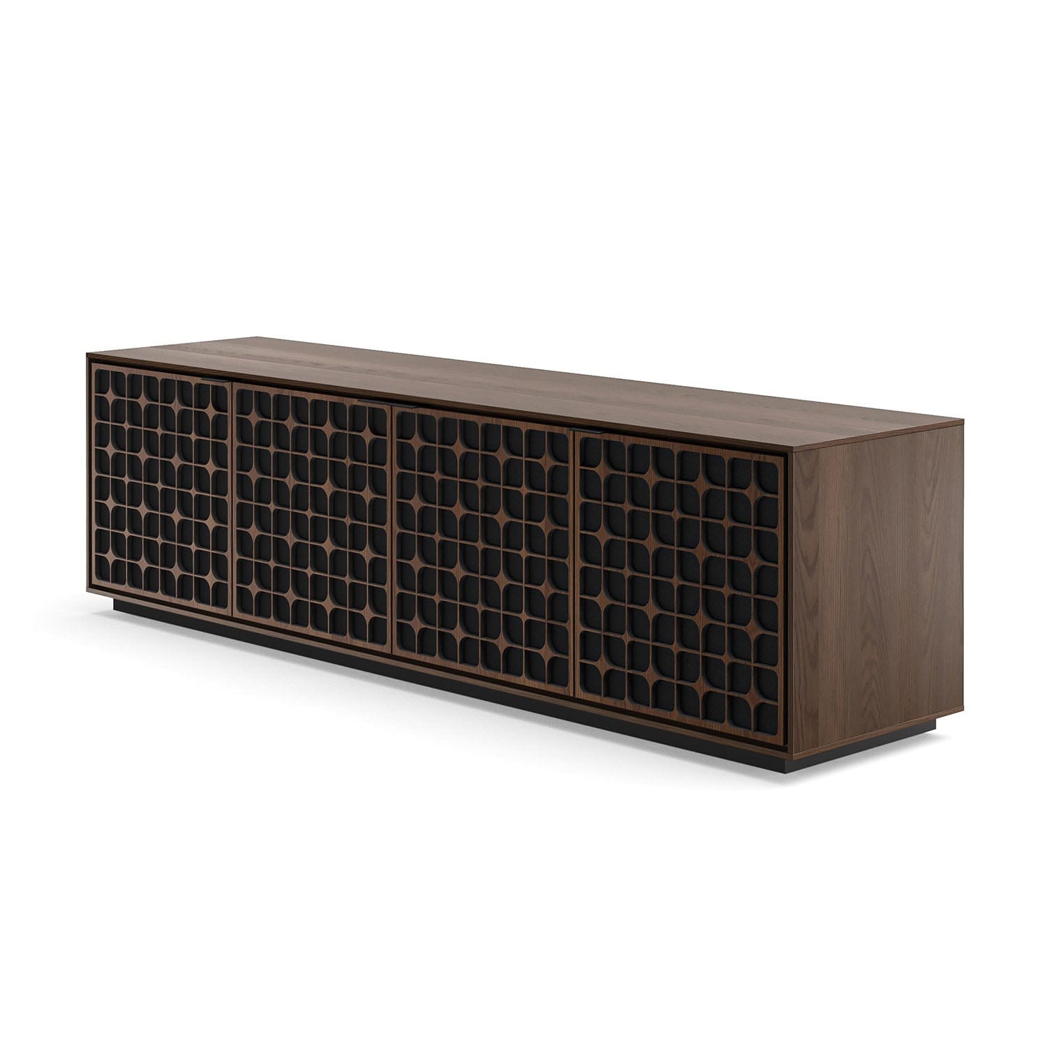 BDI ELEMENTS MEDIA + STORAGE CABINET Rolling Base / Constellation (CS) / Toasted Oak (TOK)