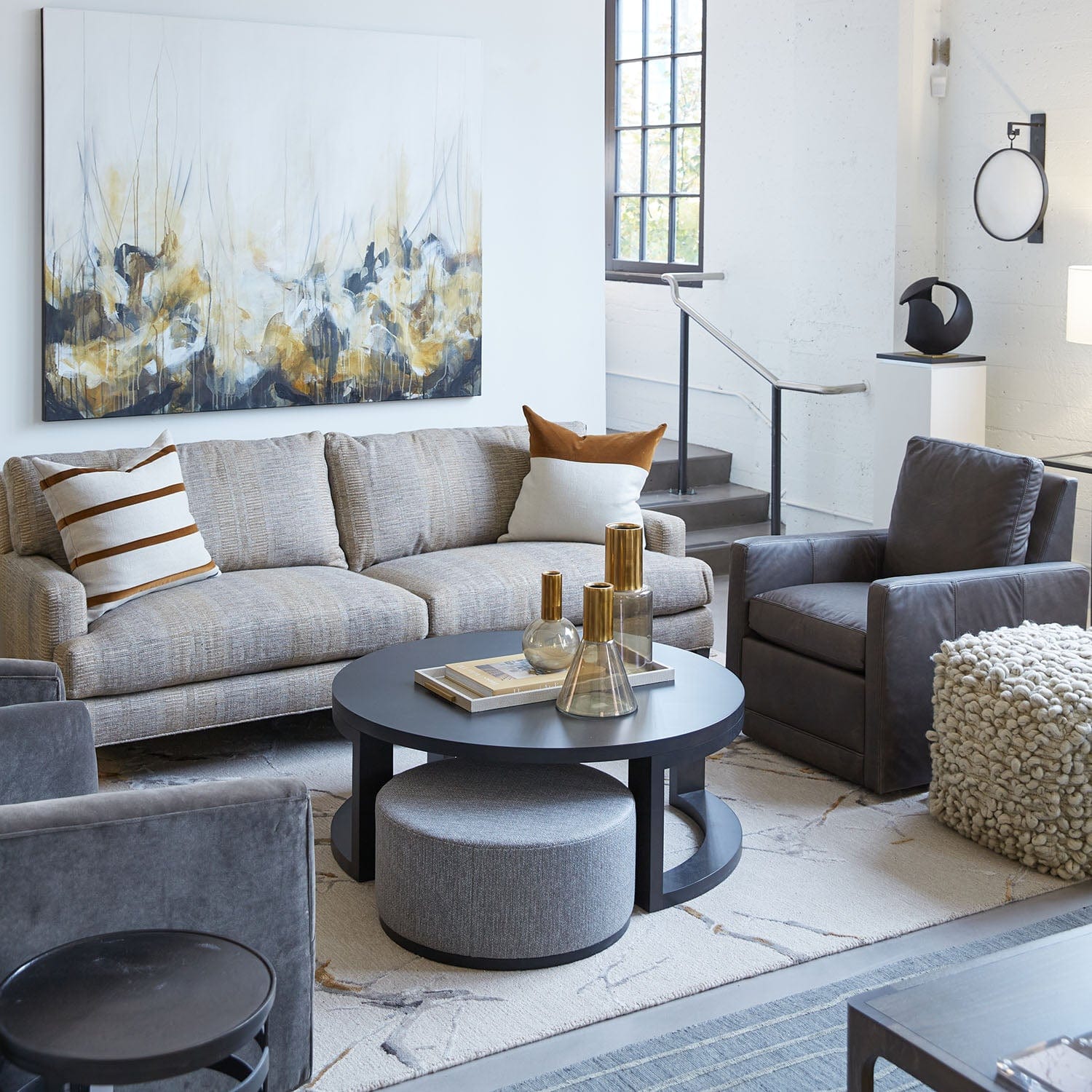 LEE INDUSTRIES RELAXOR RECLINER SWIVEL CHAIR