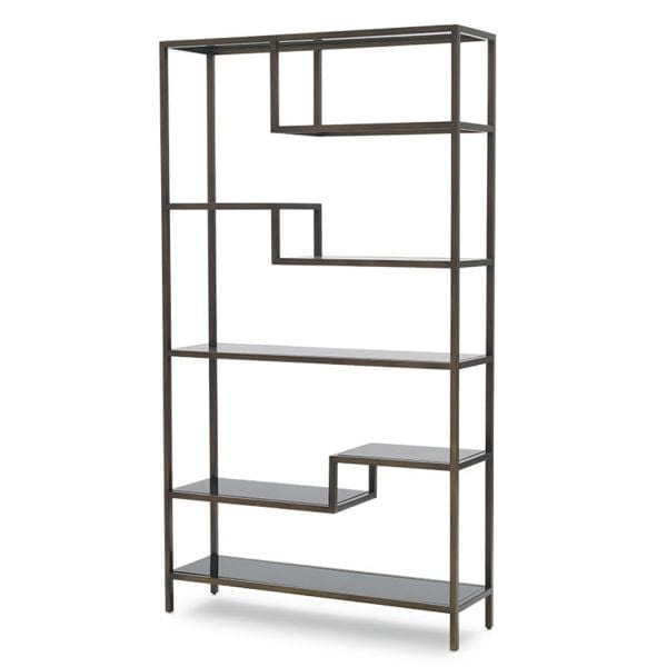 MITCHELL GOLD + BOB WILLIAMS FILMORE BOOKCASE Brass