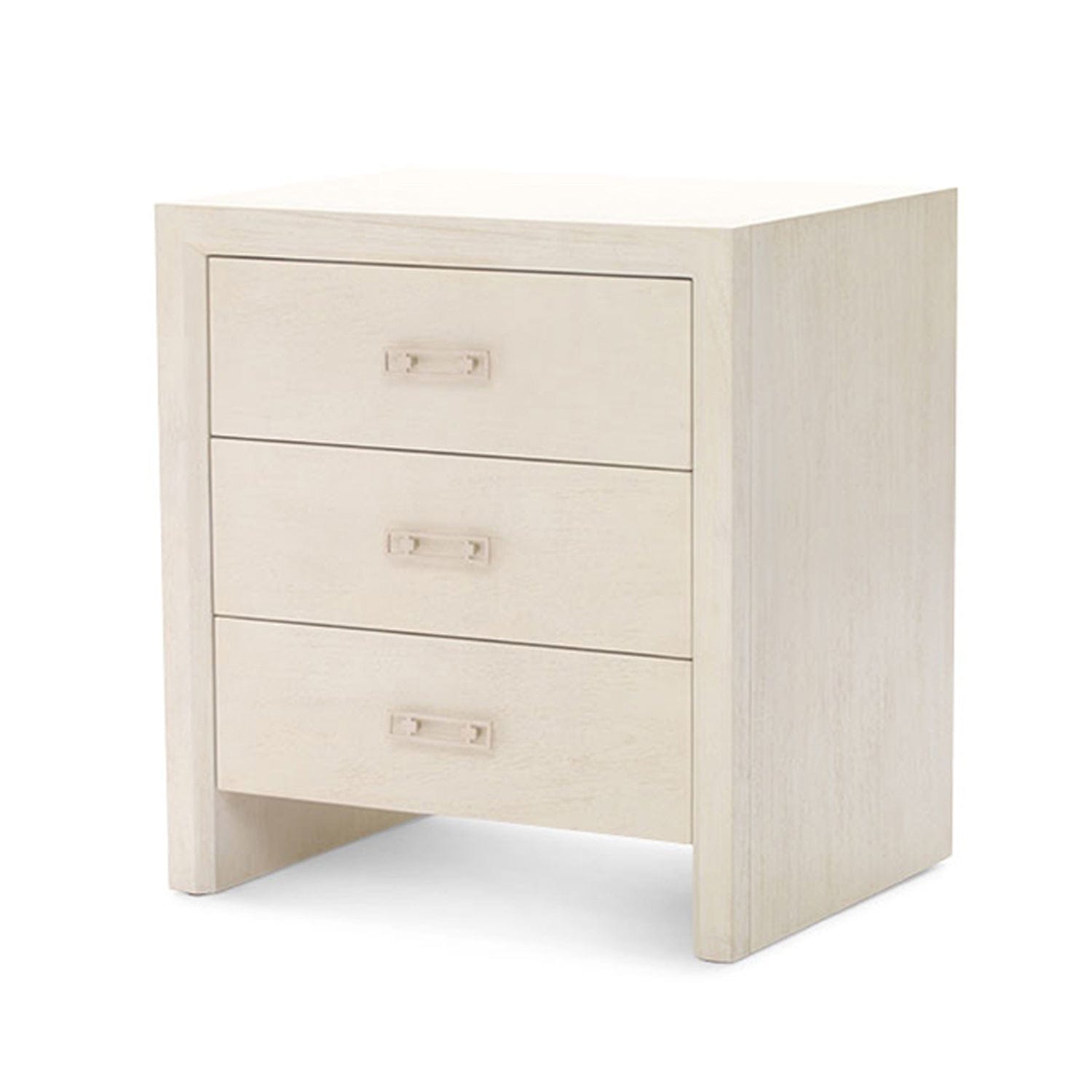 MITCHELL GOLD + BOB WILLIAMS MALIBU 3 DRAWER SIDE TABLE (OPTIONS) Matte White