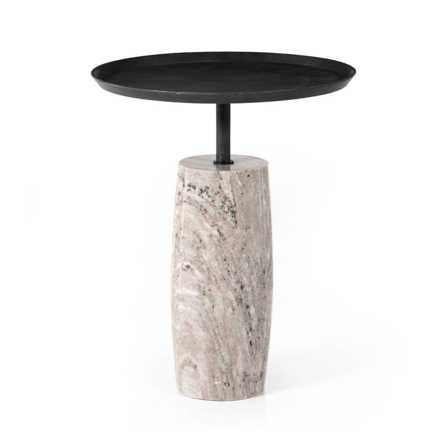 FOUR HANDS CRONOS END TABLE River Grey Marble