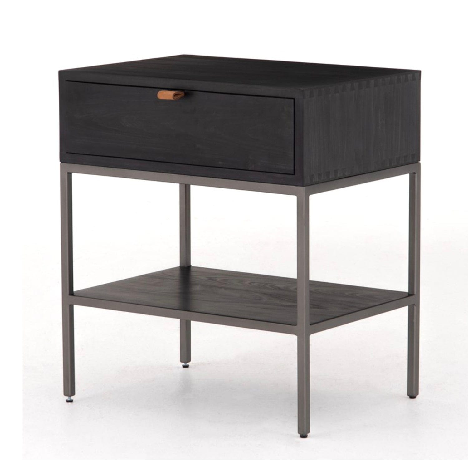 FOUR HANDS TREY NIGHTSTAND Black Wash